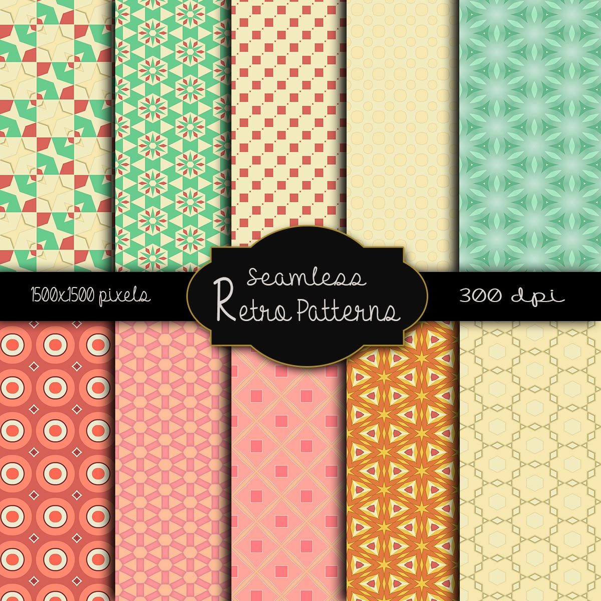 MR-Seamless Retro Patterns by N/A