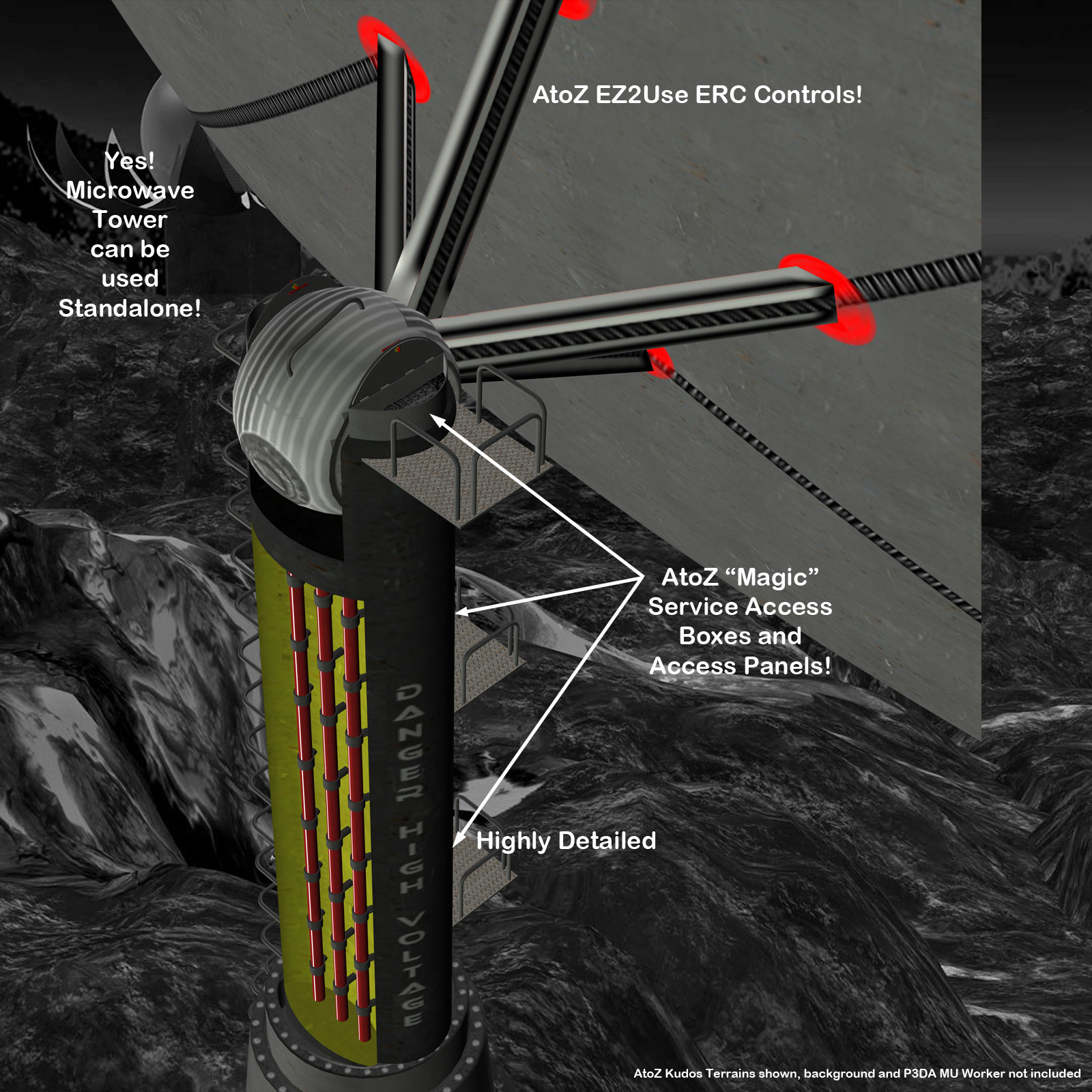 AtoZ Kudos Microwave Transmission Tower I v1 by N/A