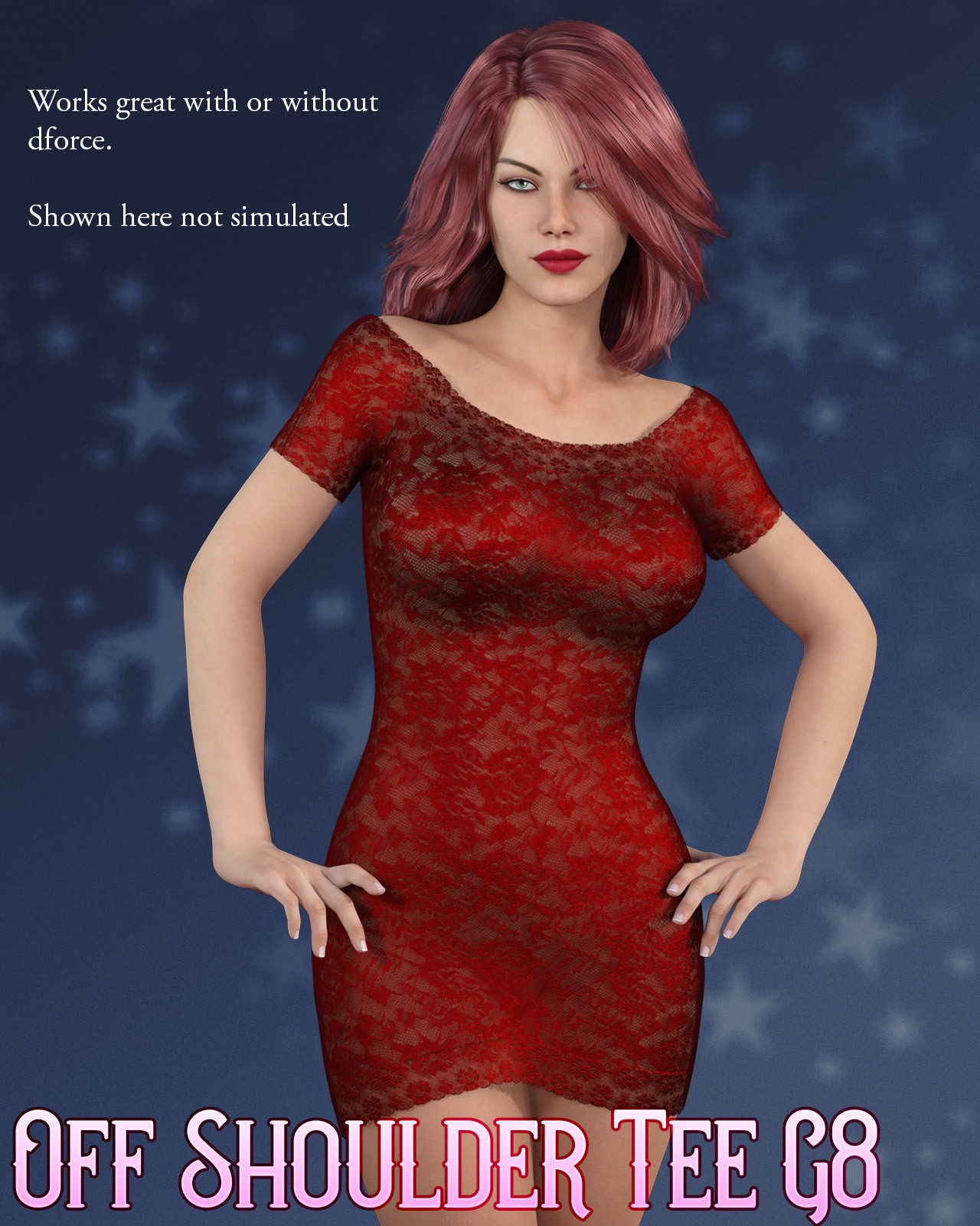 dforce - Off Shoulder Tee - Genesis 8 by N/A
