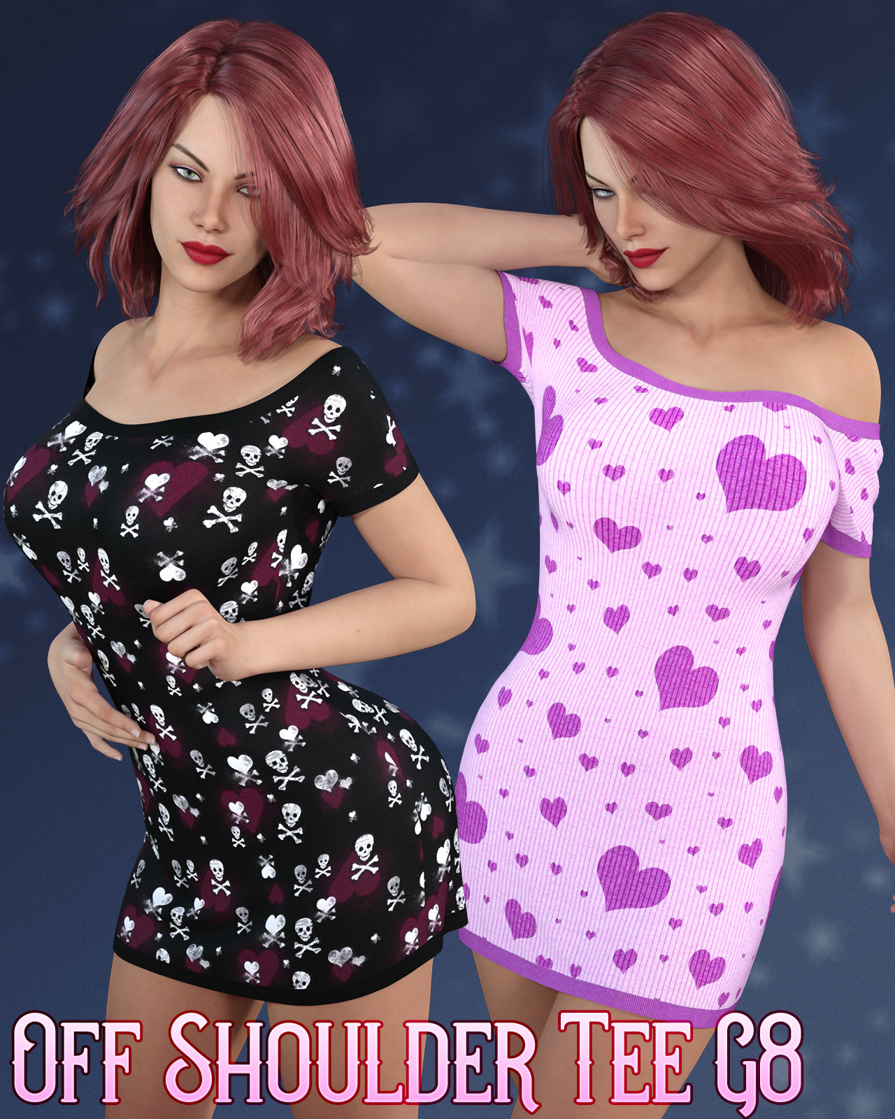 dforce - Off Shoulder Tee - Genesis 8 by N/A