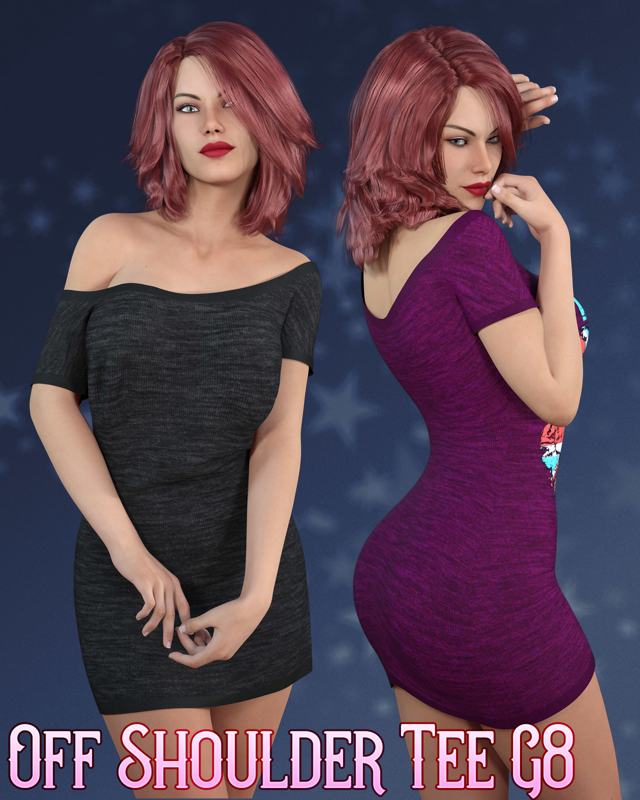 dforce - Off Shoulder Tee - Genesis 8 by N/A