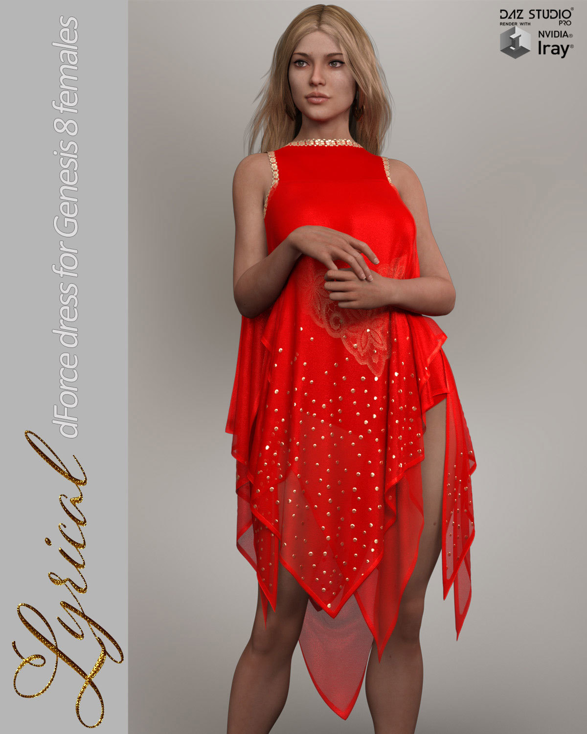 Lyrical dForce dress for Genesis 8 Females by N/A