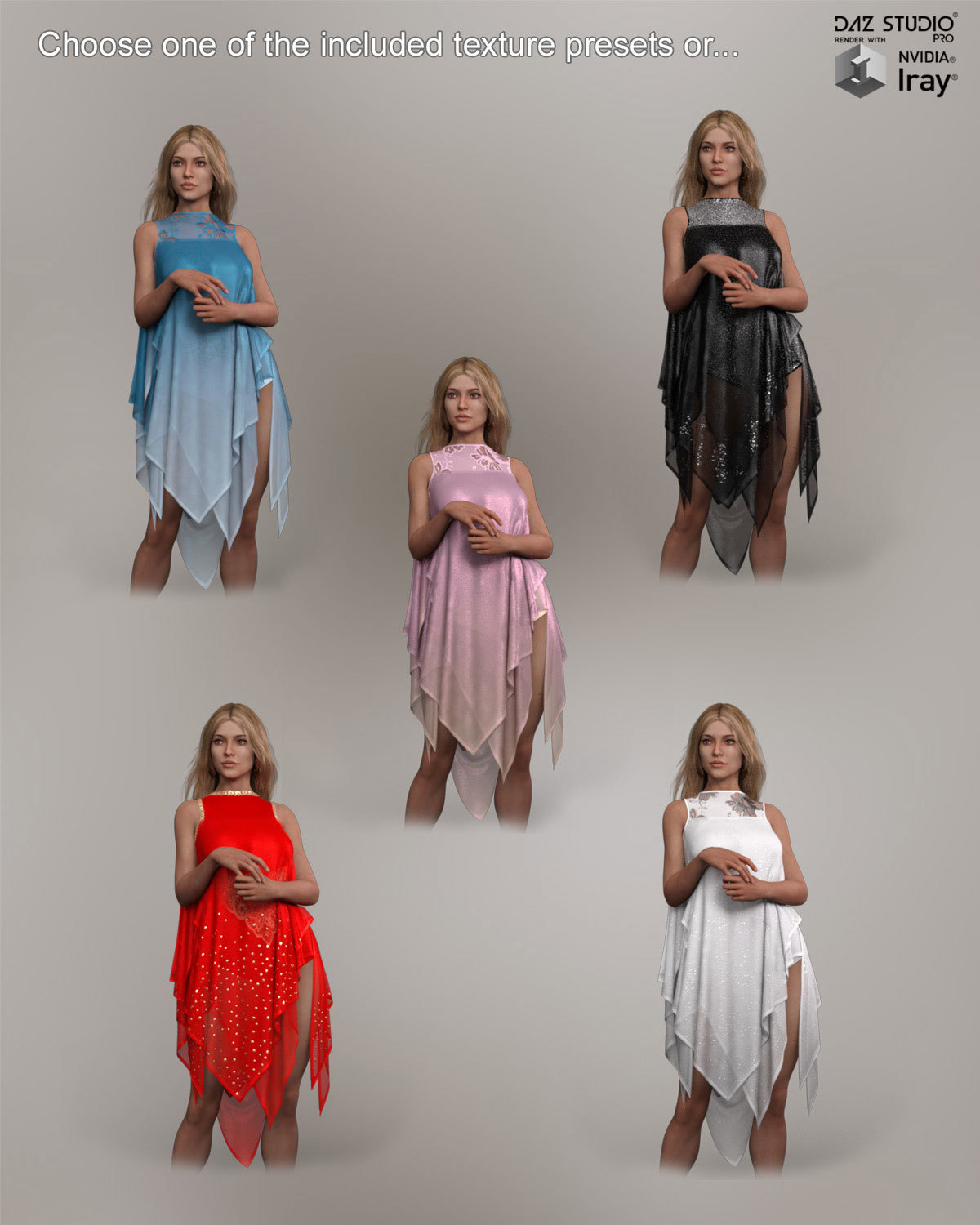 Lyrical dForce dress for Genesis 8 Females by N/A