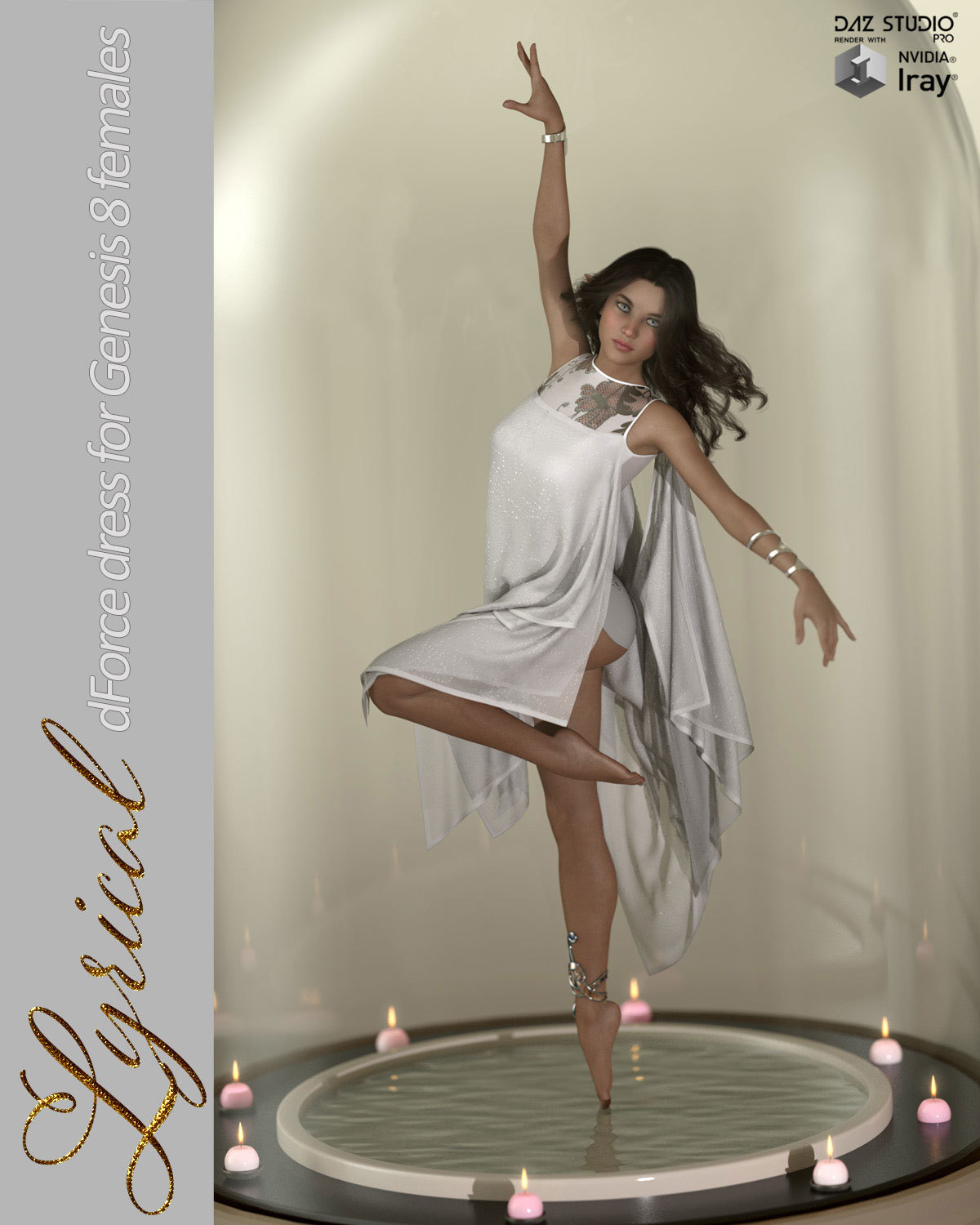 Lyrical dForce dress for Genesis 8 Females by N/A
