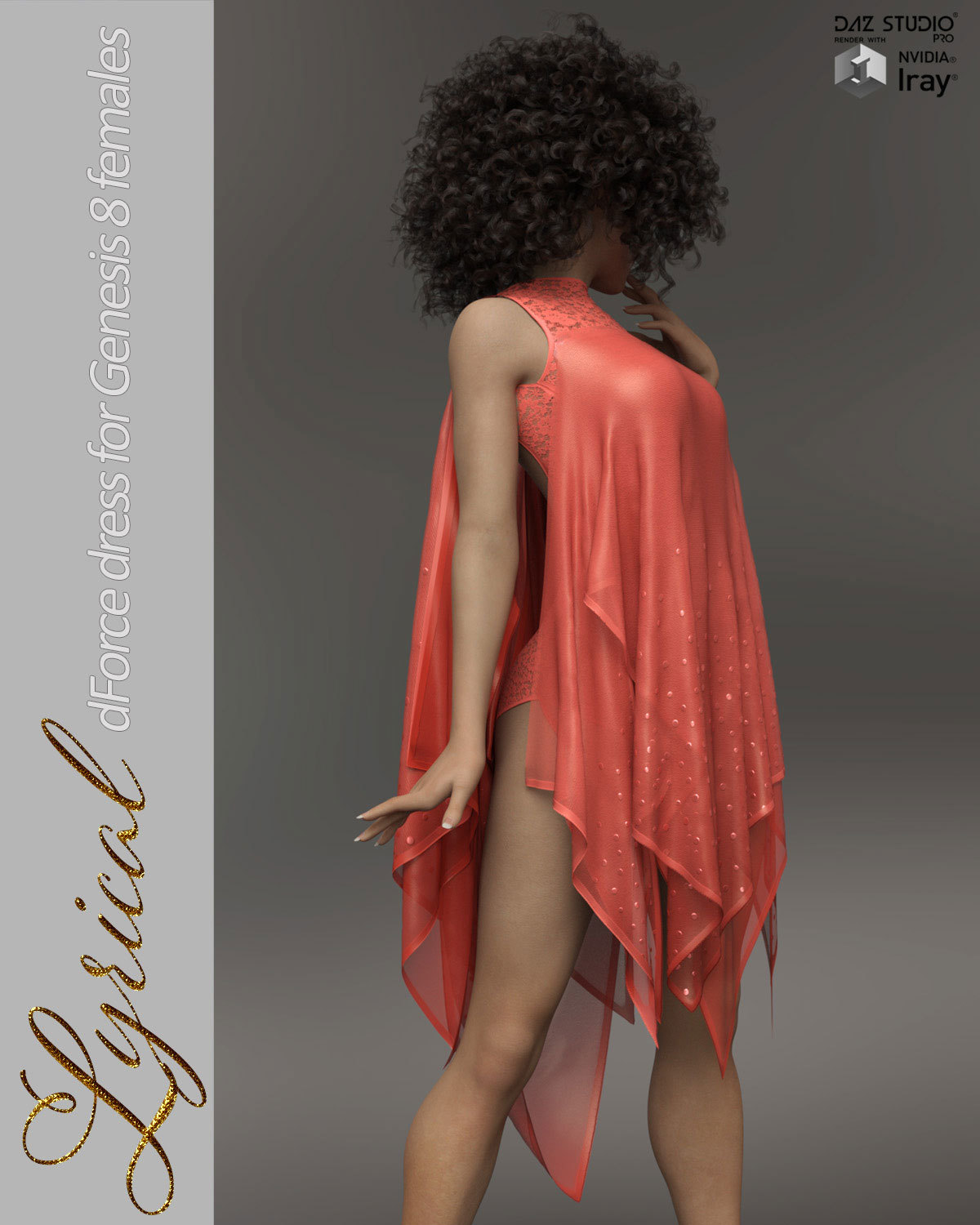 Lyrical dForce dress for Genesis 8 Females by N/A
