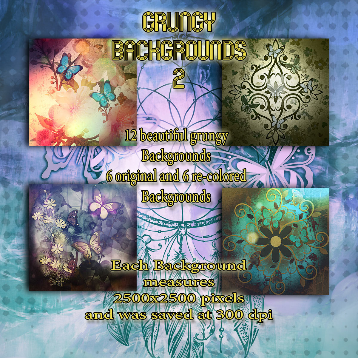 Grungy Backgrounds 2 by N/A