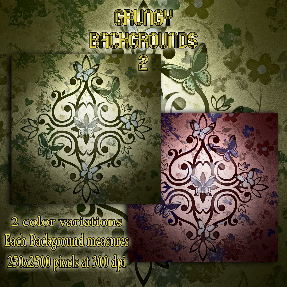 Grungy Backgrounds 2 by N/A