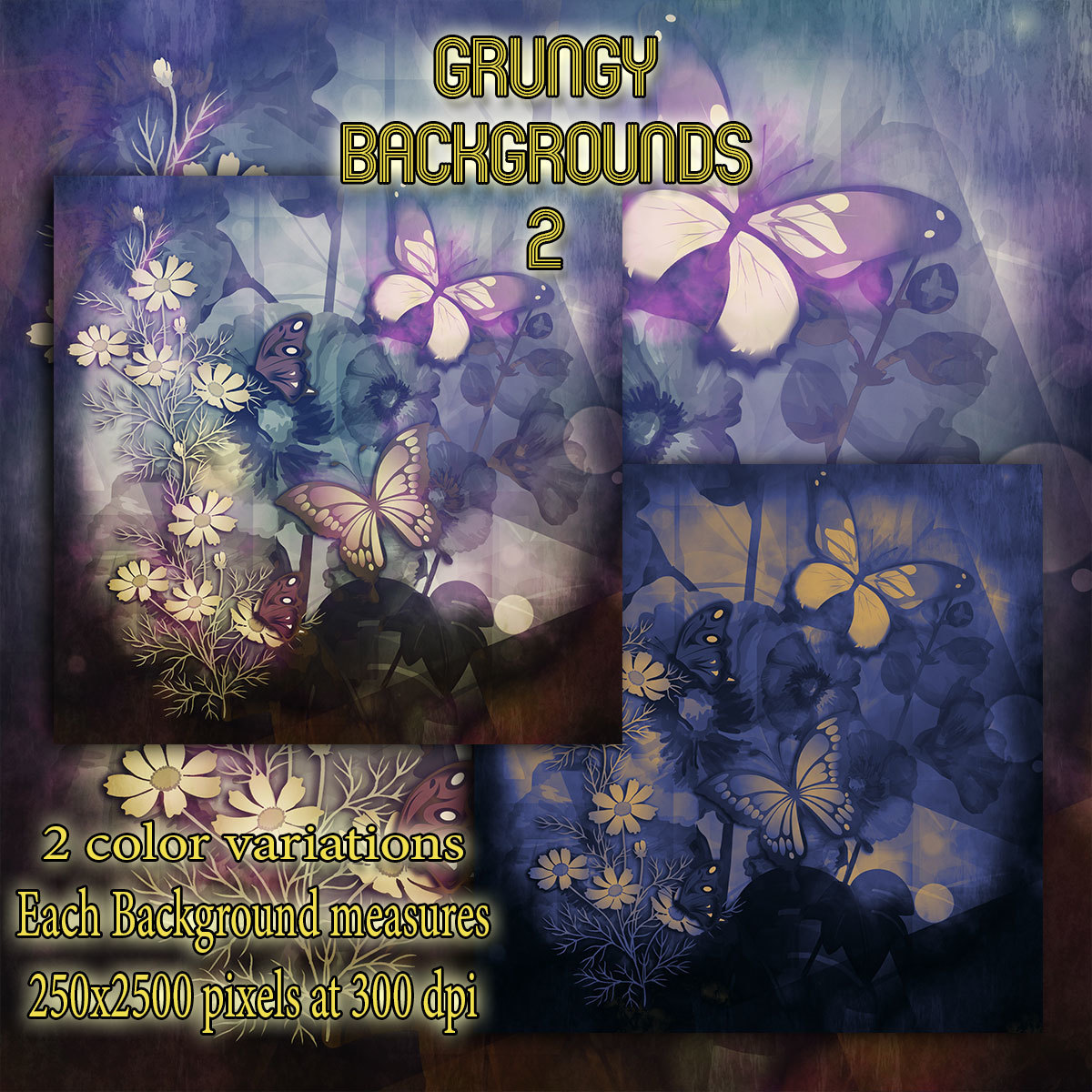 Grungy Backgrounds 2 by N/A
