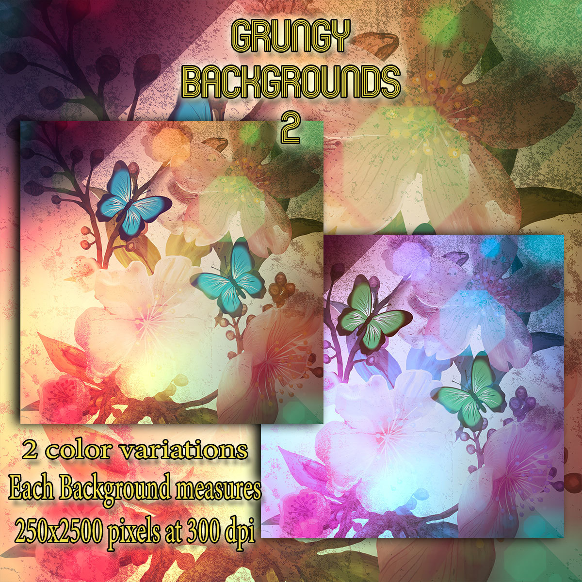 Grungy Backgrounds 2 by N/A