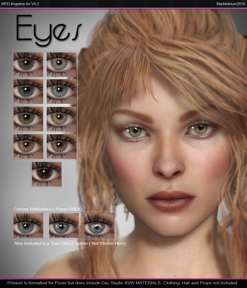 MDD Angeline For V4.2 + Bonus IRAY Materials by N/A