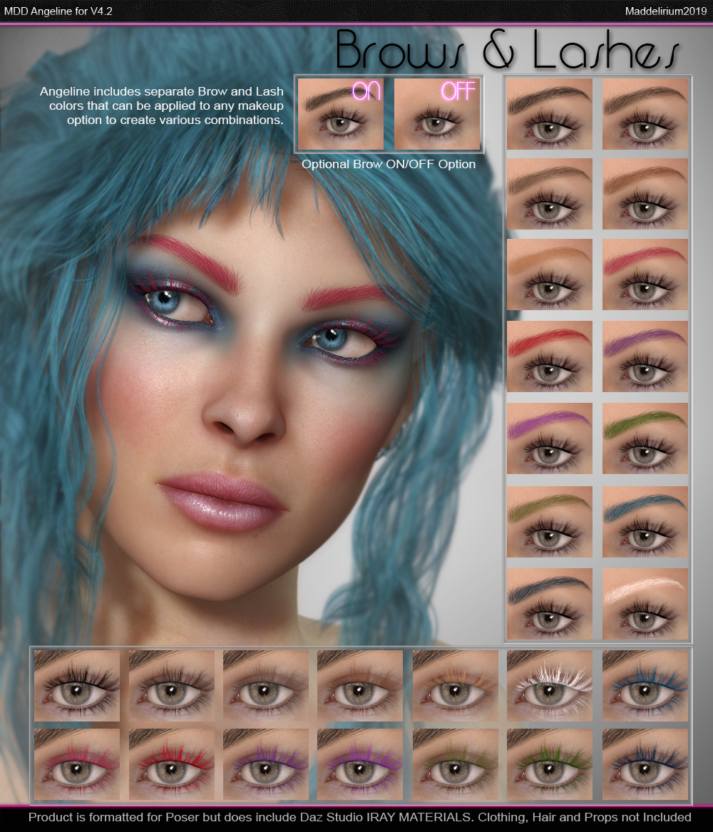 MDD Angeline For V4.2 + Bonus IRAY Materials by N/A