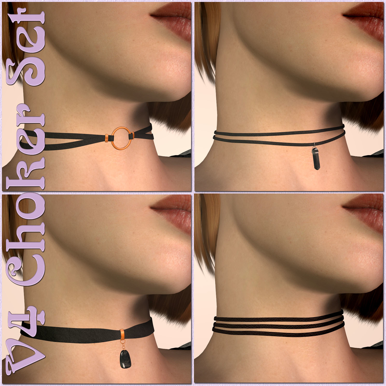 V4 Choker Set by N/A
