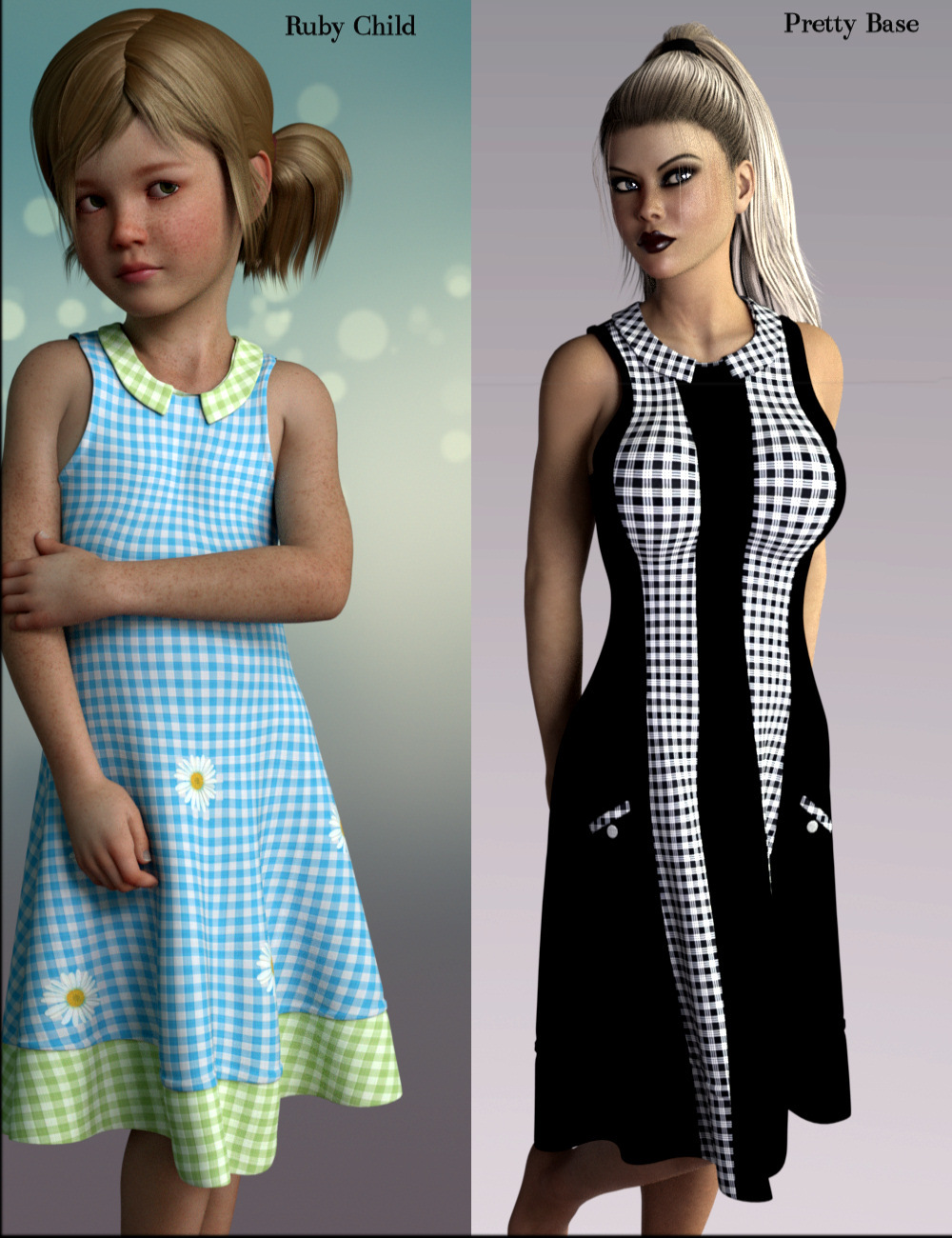 dForce Quadra Dress for Genesis 8 Female by N/A