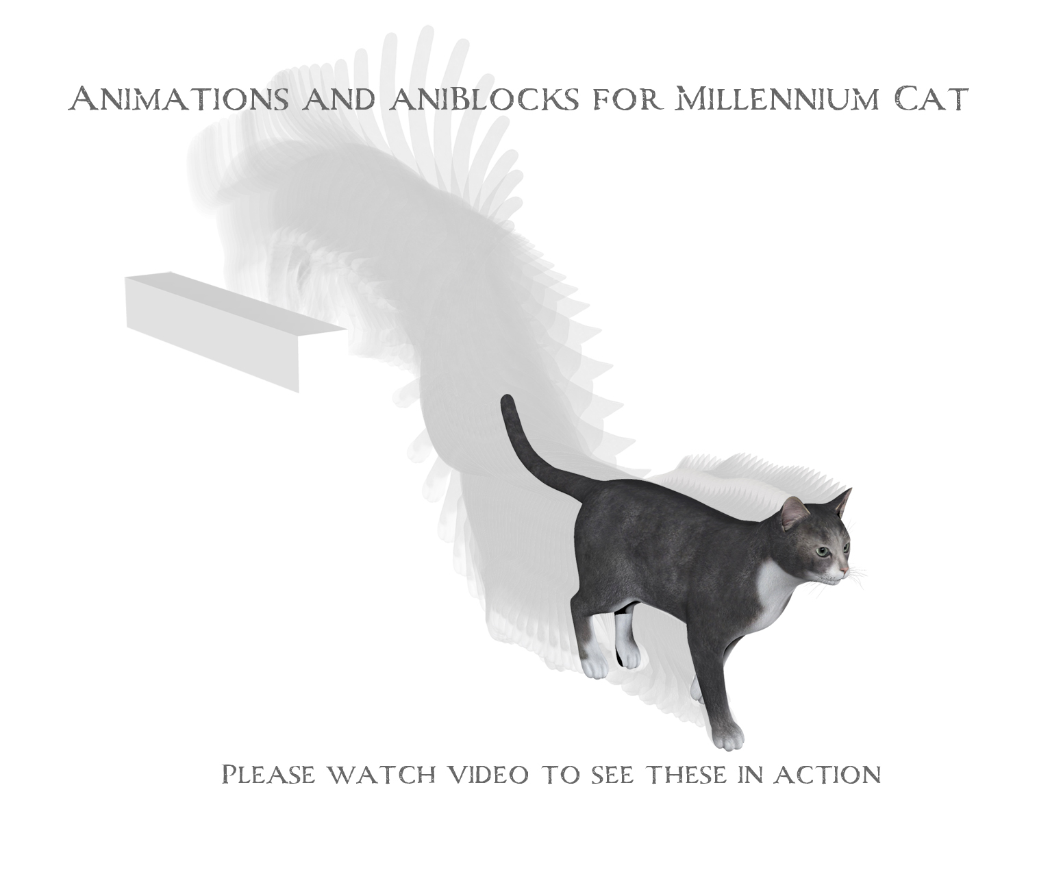 Animations for Millennium Cat - Poser and Daz Studio by N/A