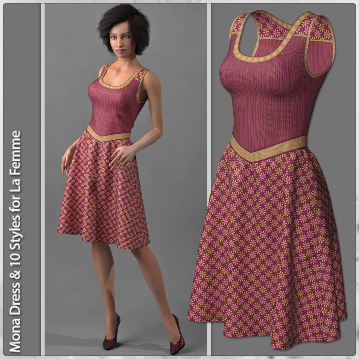 Mona Dress and 10 Styles for La Femme by N/A