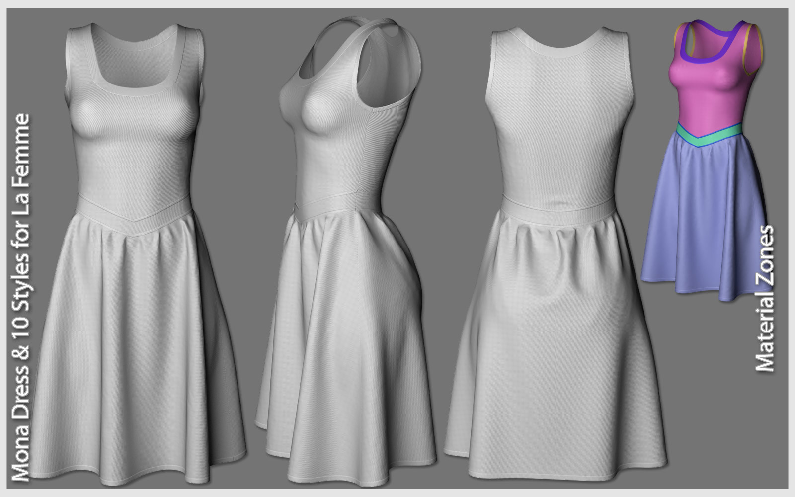 Mona Dress and 10 Styles for La Femme by N/A