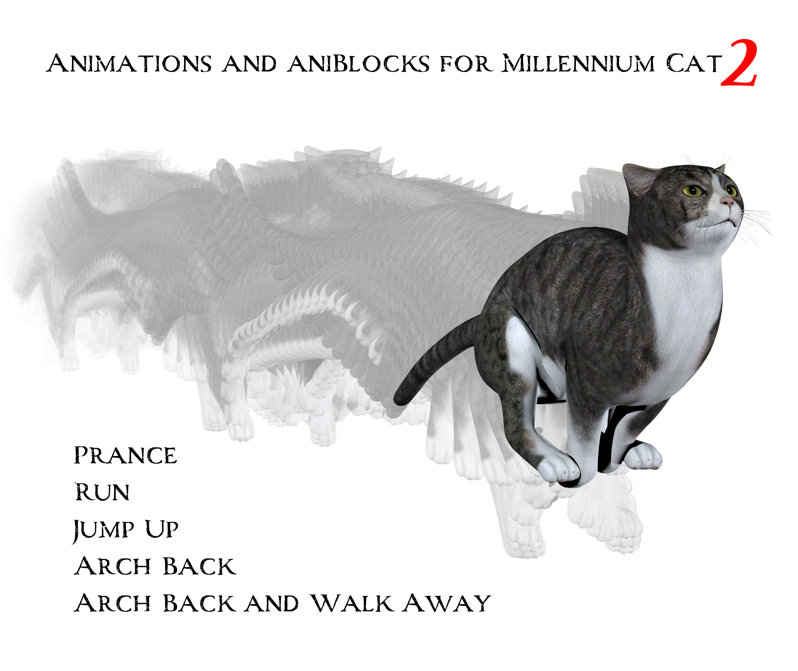 Animations and aniBlocks for Millennium Cat 2 by N/A