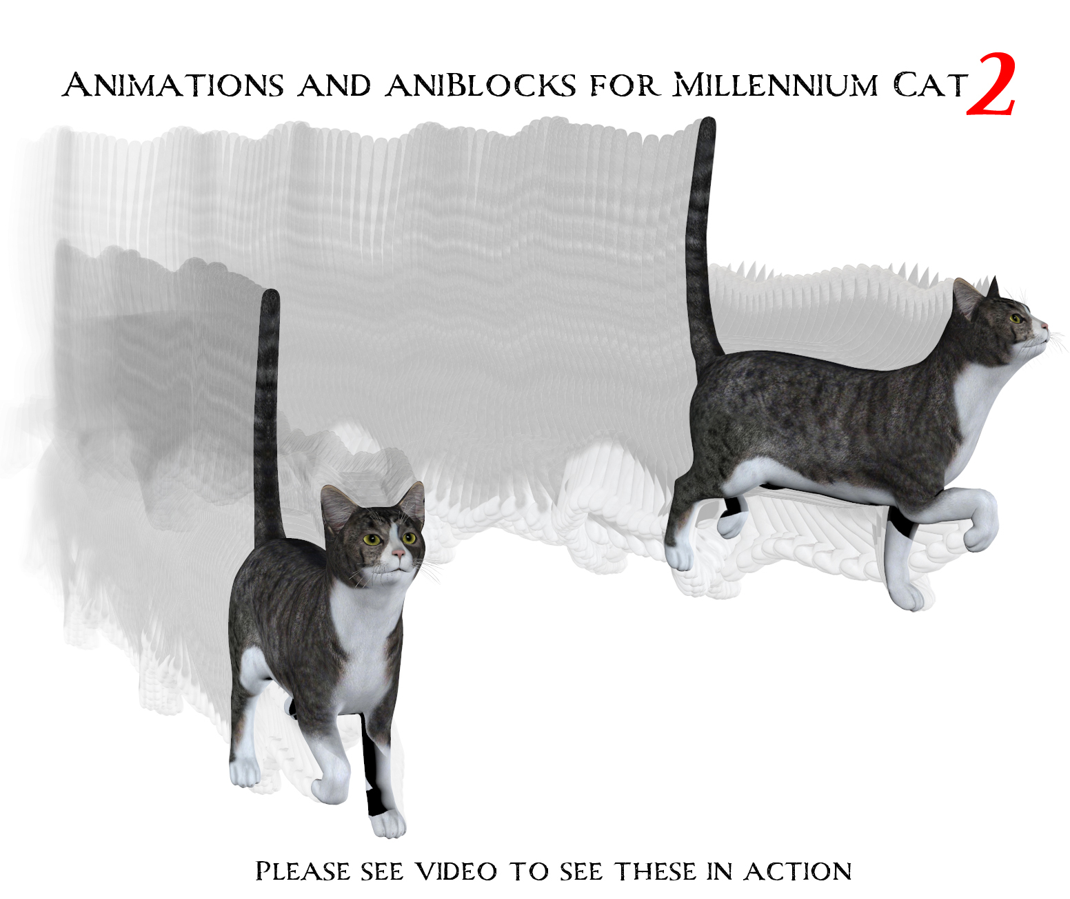 Animations and aniBlocks for Millennium Cat 2 by N/A