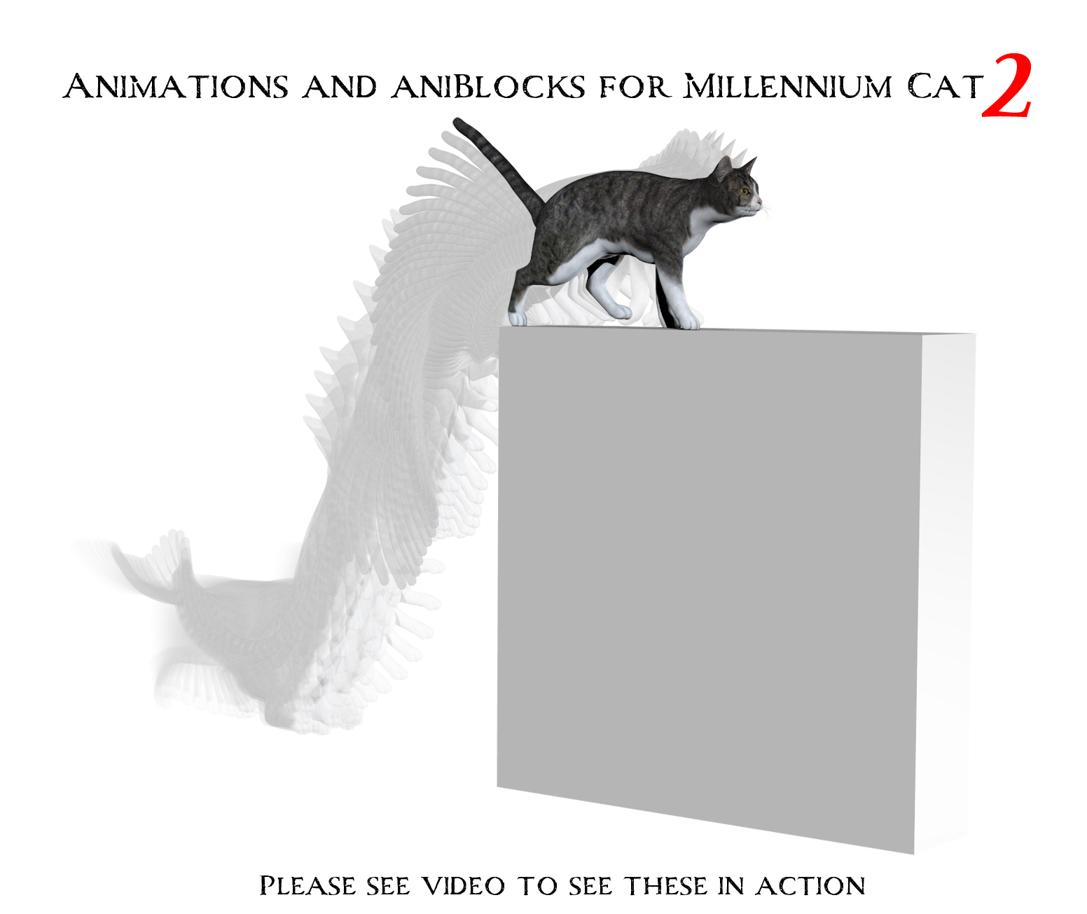 Animations and aniBlocks for Millennium Cat 2 by N/A