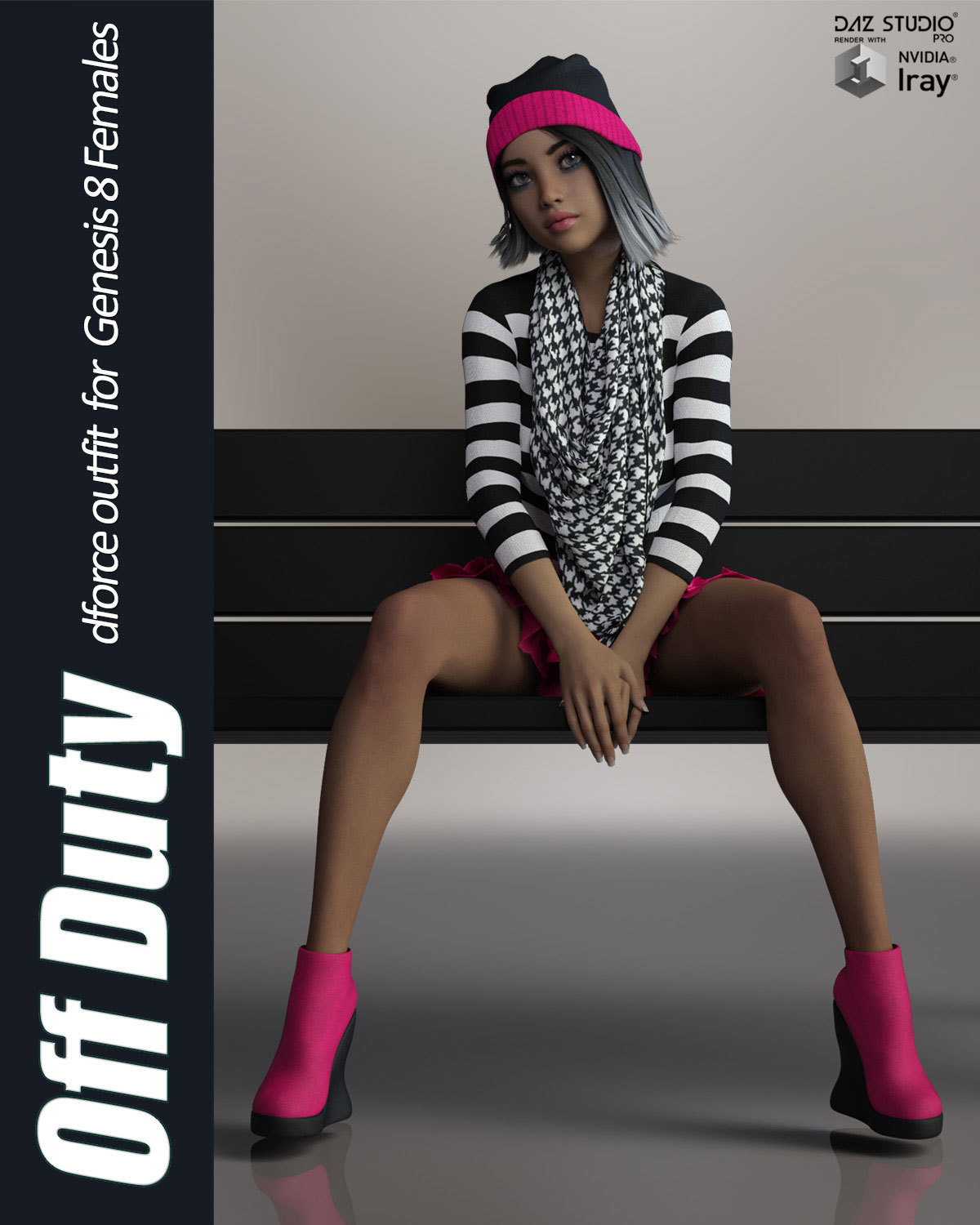 Off Duty dForce outfit for Genesis 8 Female(s) by N/A