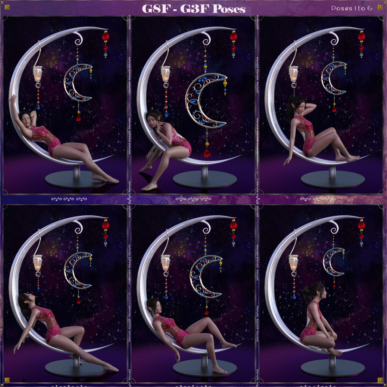 Fantasy Holders - Props & Poses for G8 and G3 - DAZ by N/A