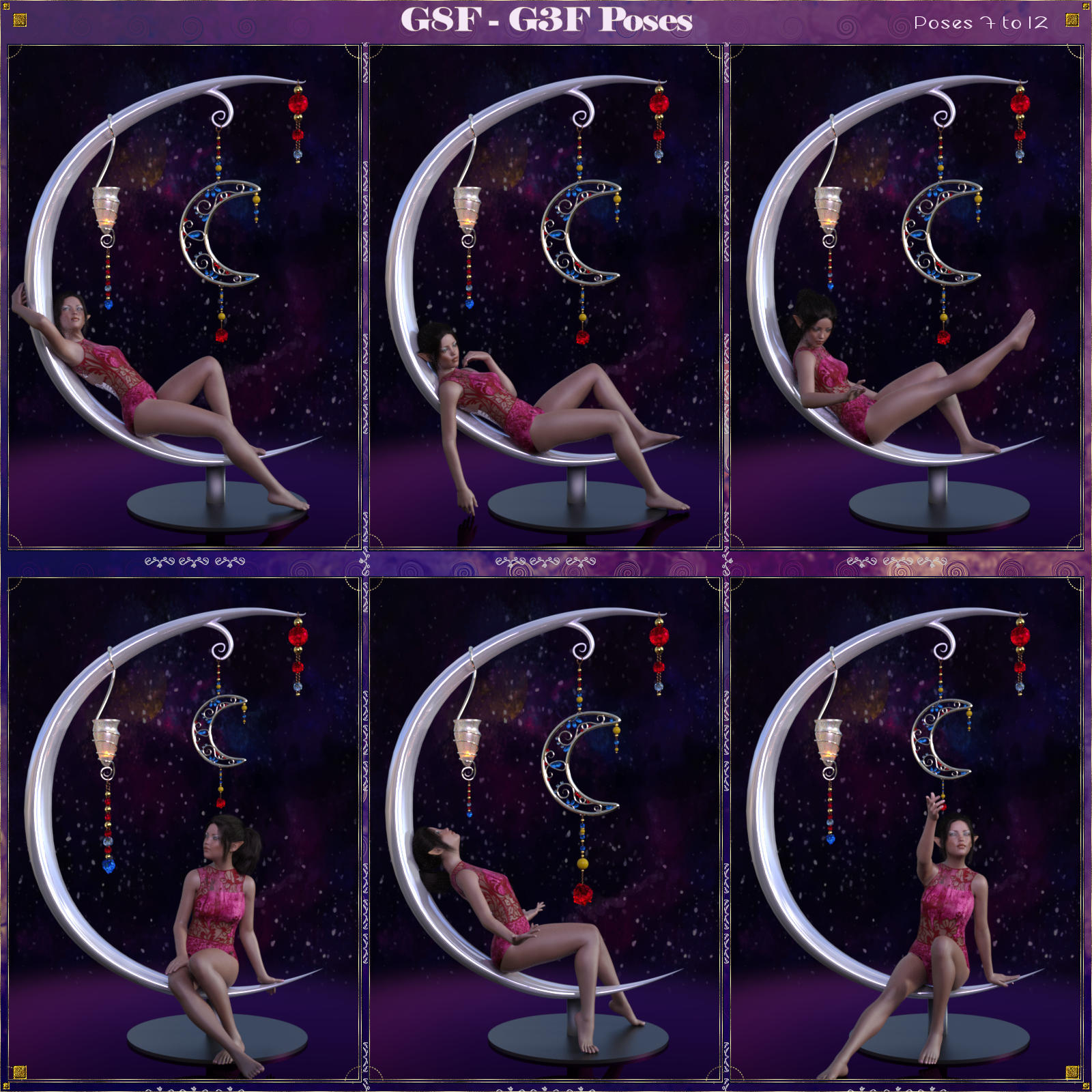 Fantasy Holders - Props & Poses for G8 and G3 - DAZ by N/A