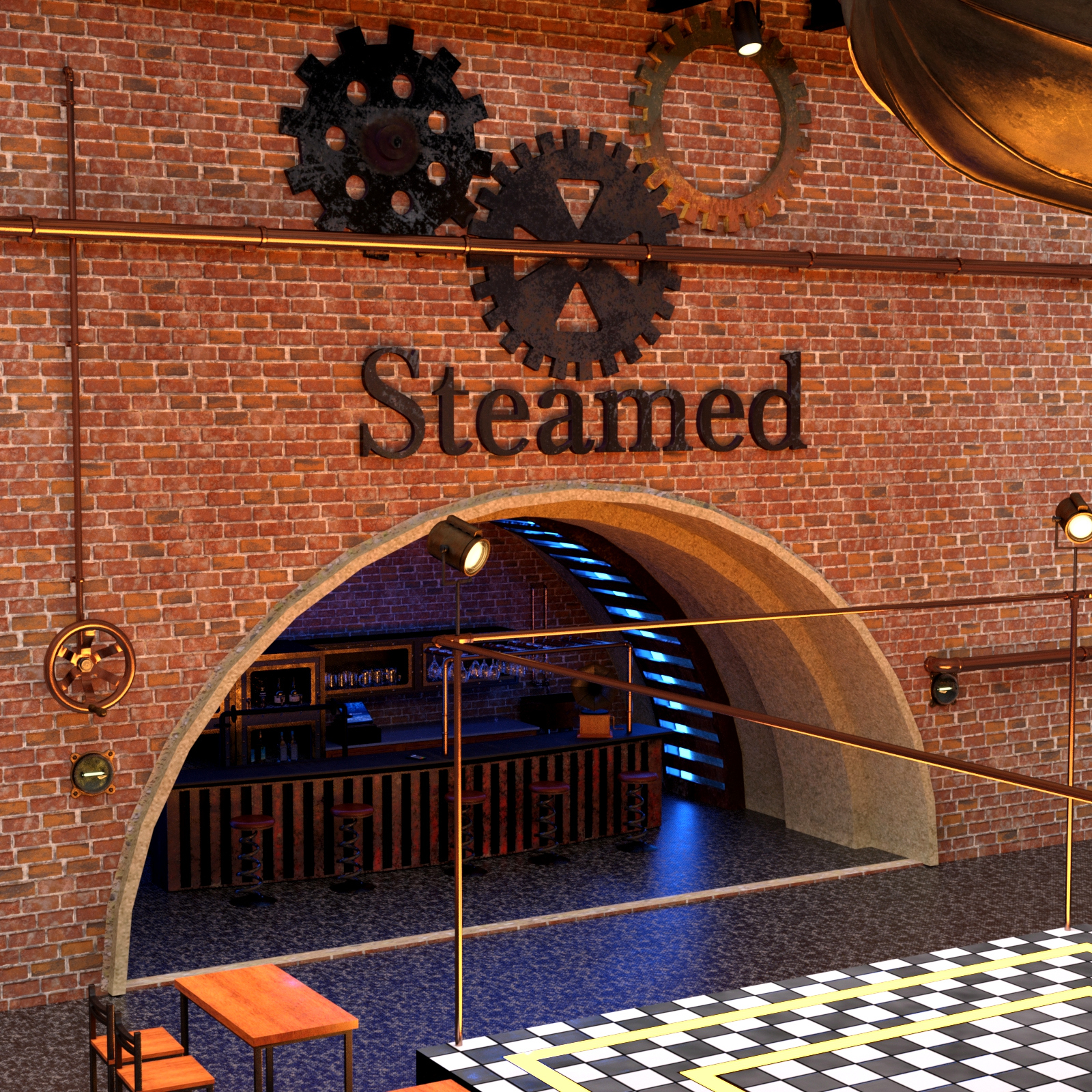 Steampunk Bar for DAZ Studio by N/A