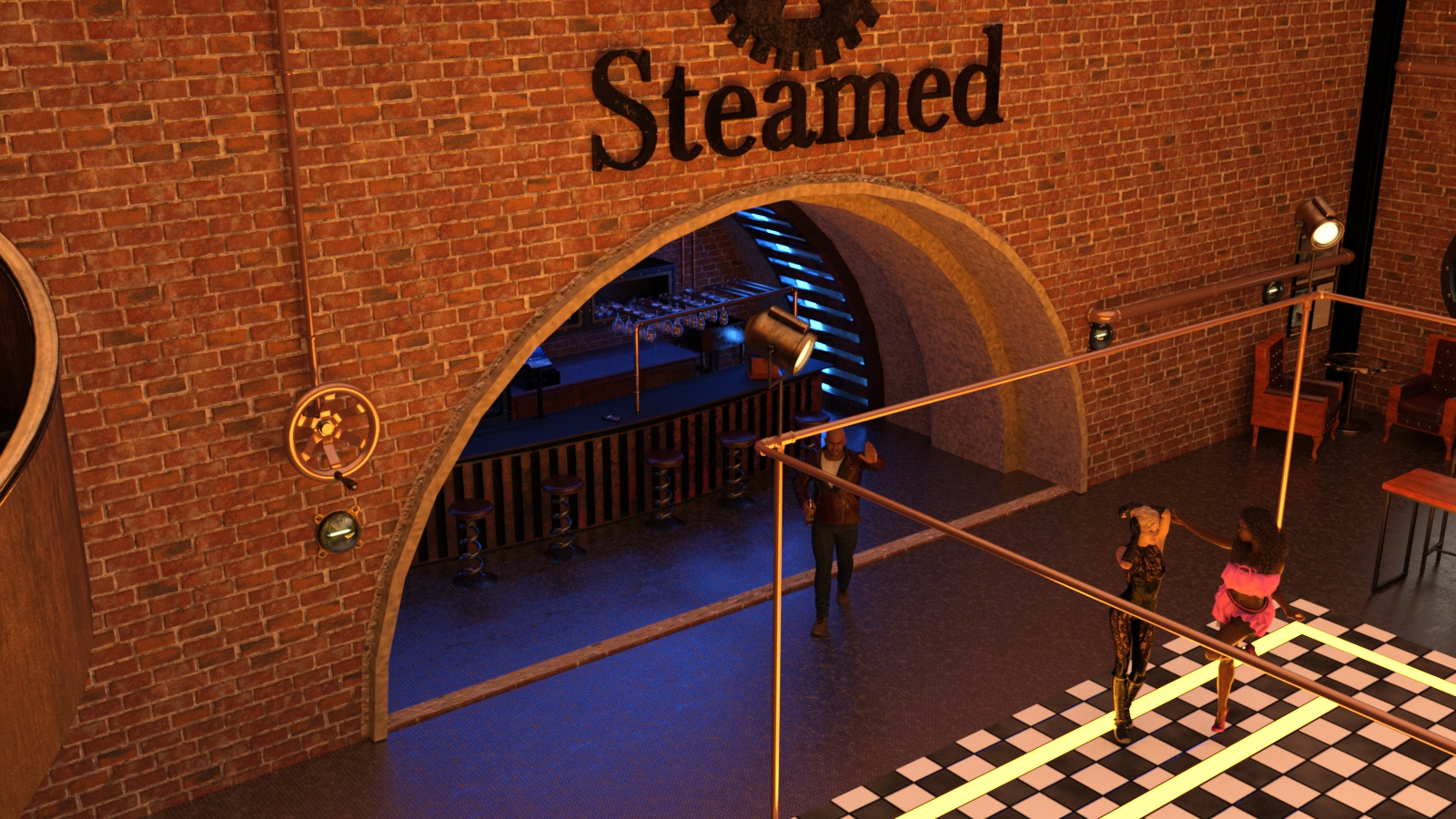 Steampunk Bar for DAZ Studio by N/A