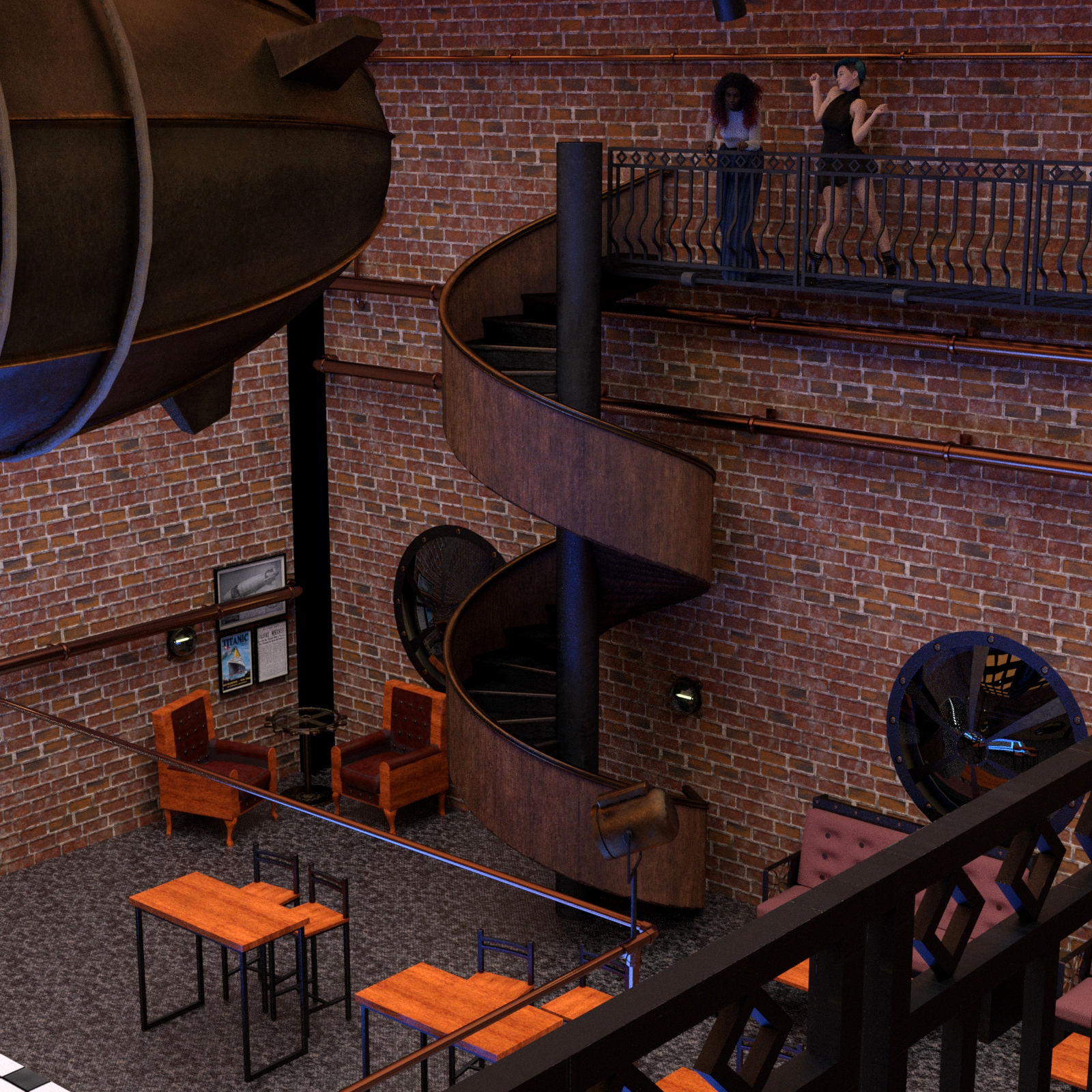 Steampunk Bar for DAZ Studio by N/A
