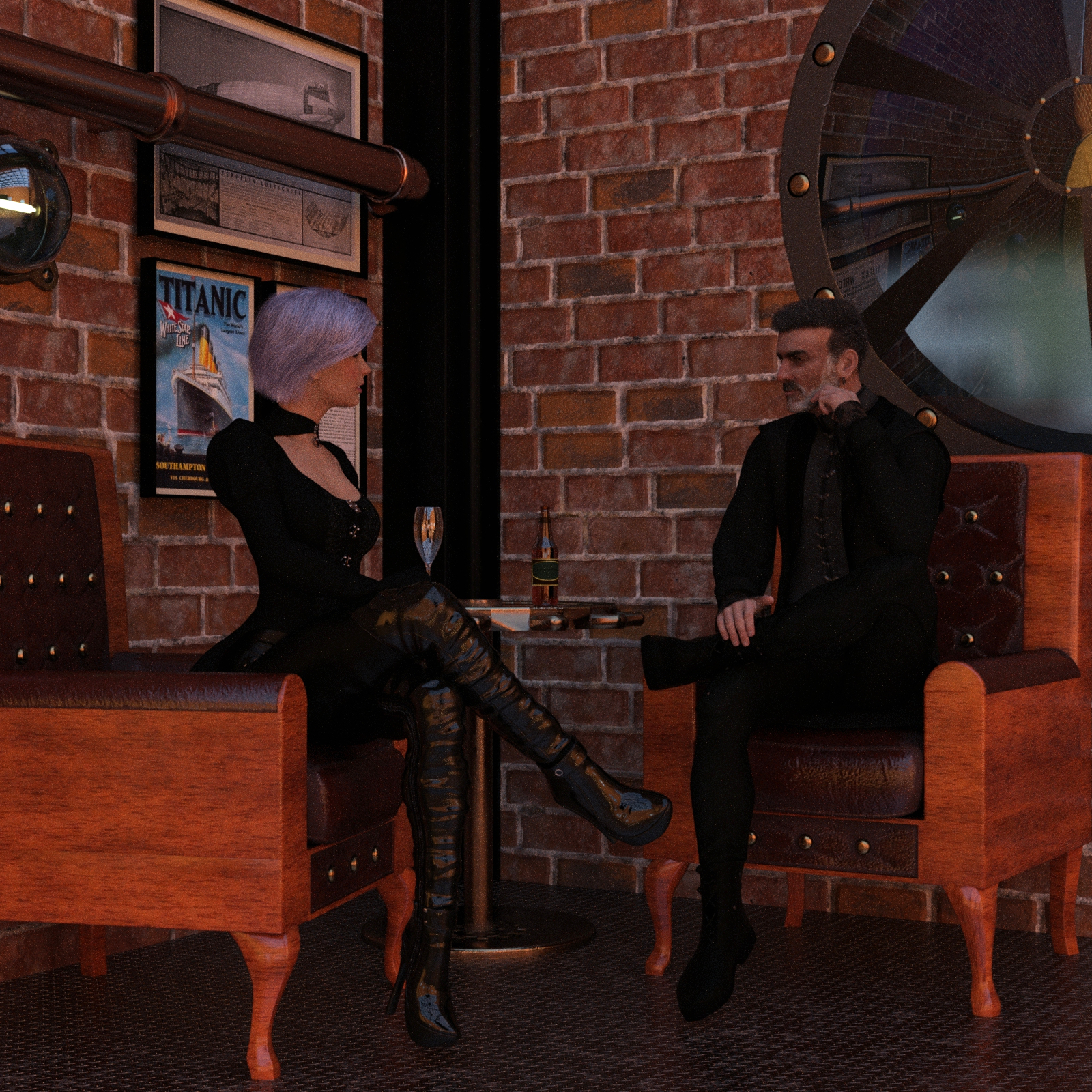 Steampunk Bar for DAZ Studio by N/A