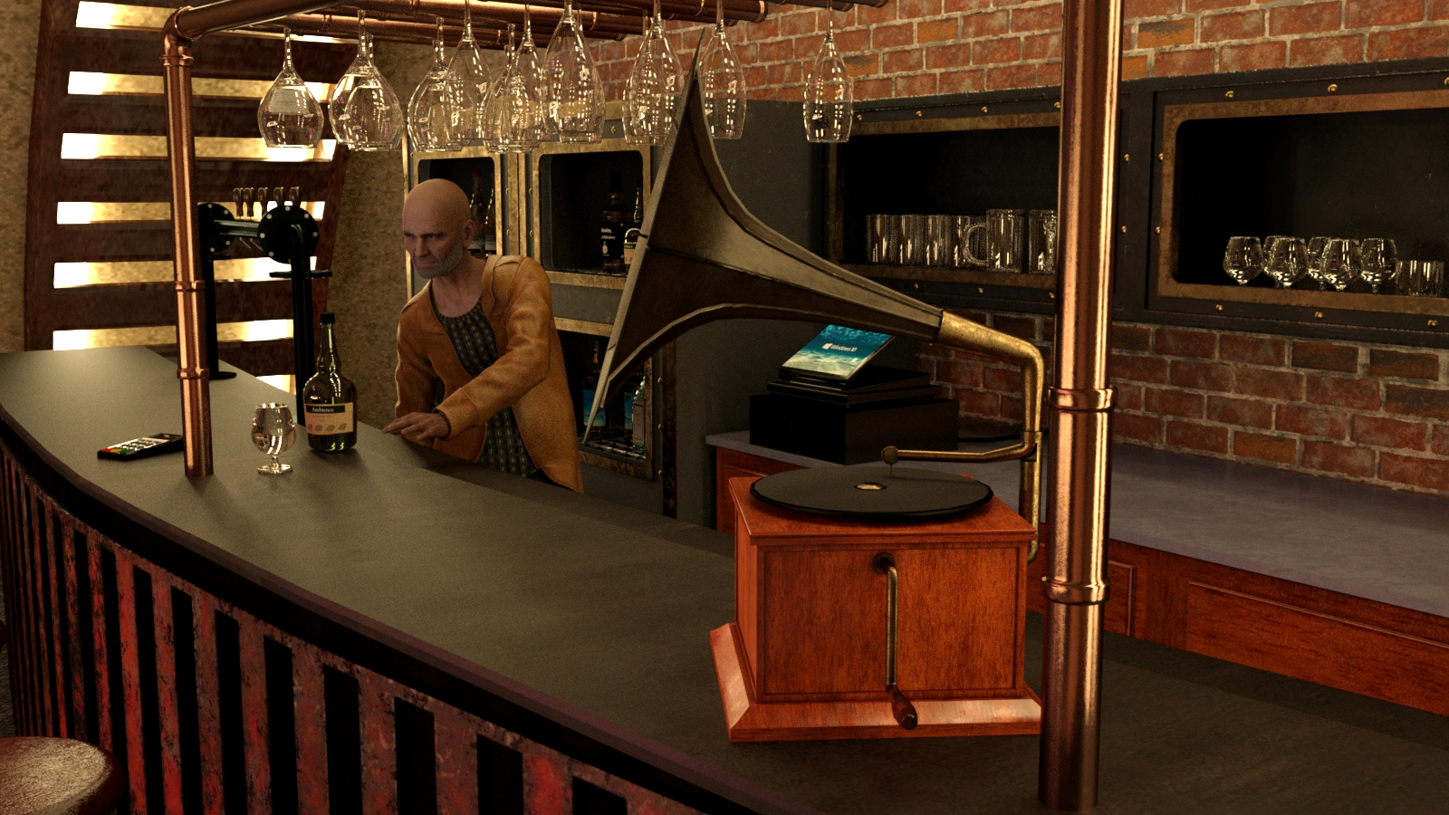 Steampunk Bar for DAZ Studio by N/A