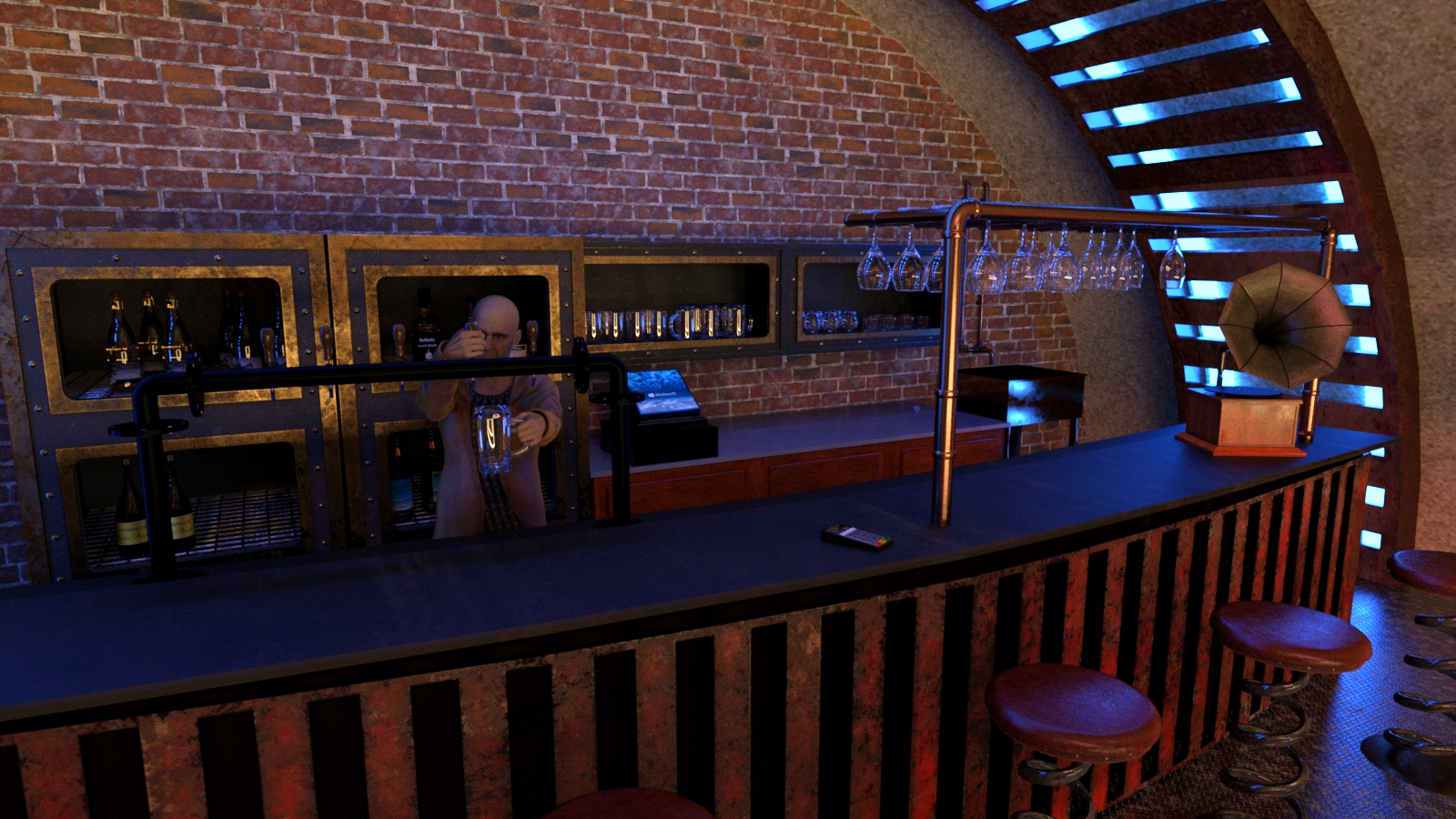 Steampunk Bar for DAZ Studio by N/A