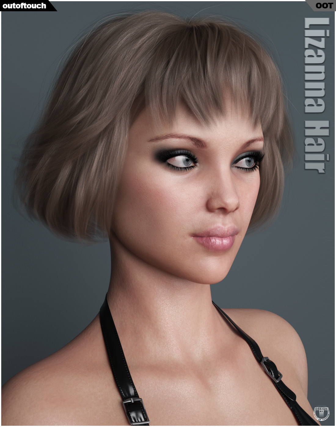 Lizanna Hair for Genesis 3 and 8 Females by N/A