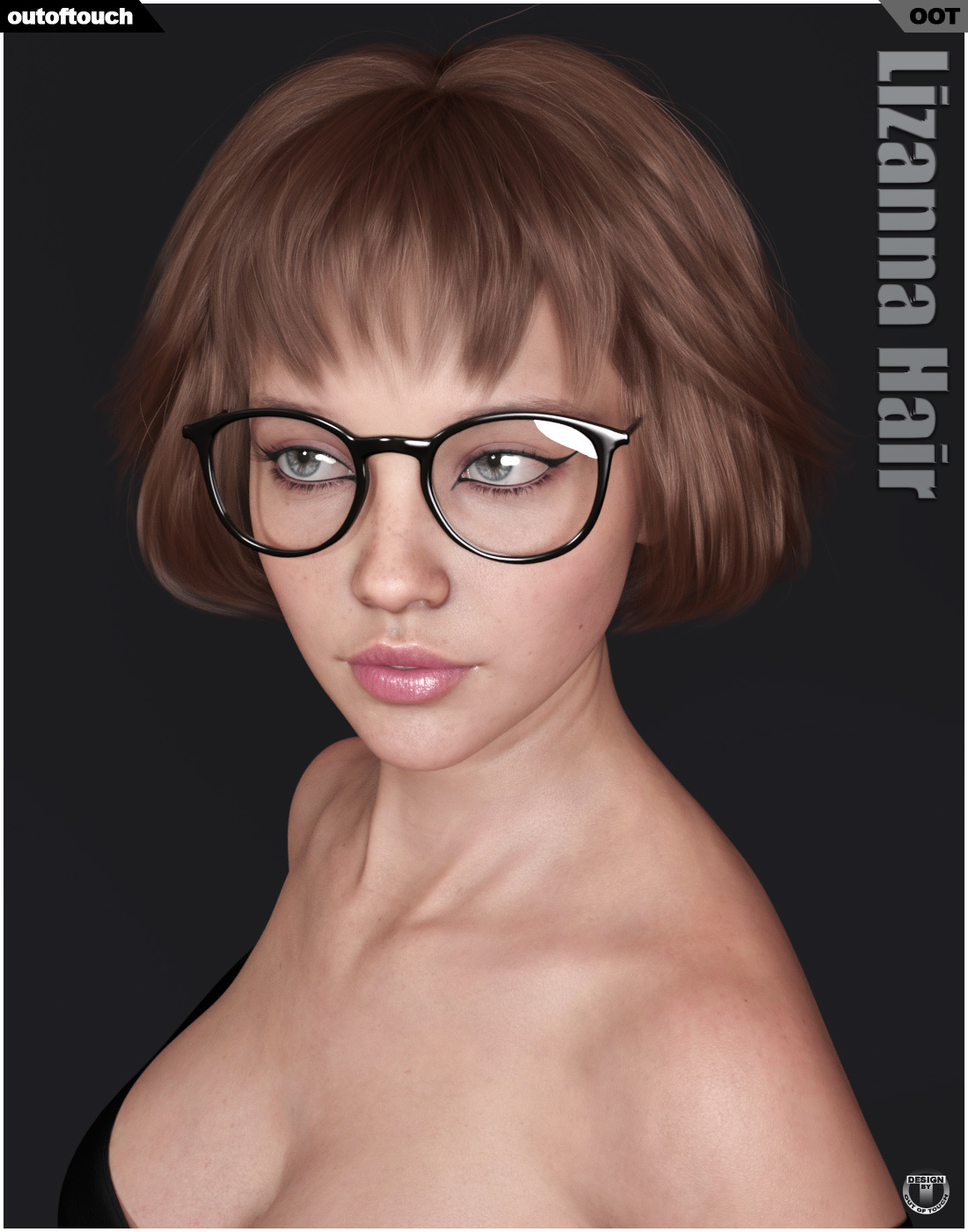 Lizanna Hair for Genesis 3 and 8 Females by N/A