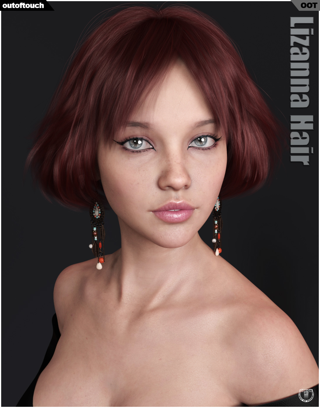 Lizanna Hair for Genesis 3 and 8 Females by N/A
