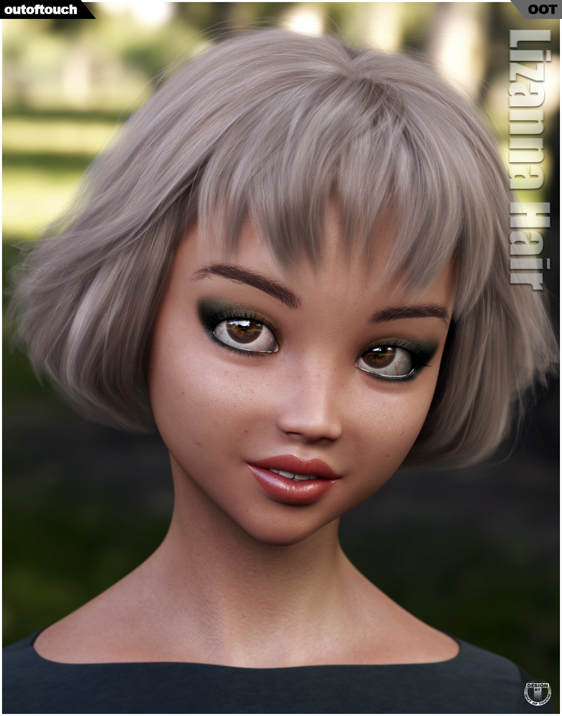 Lizanna Hair for Genesis 3 and 8 Females by N/A