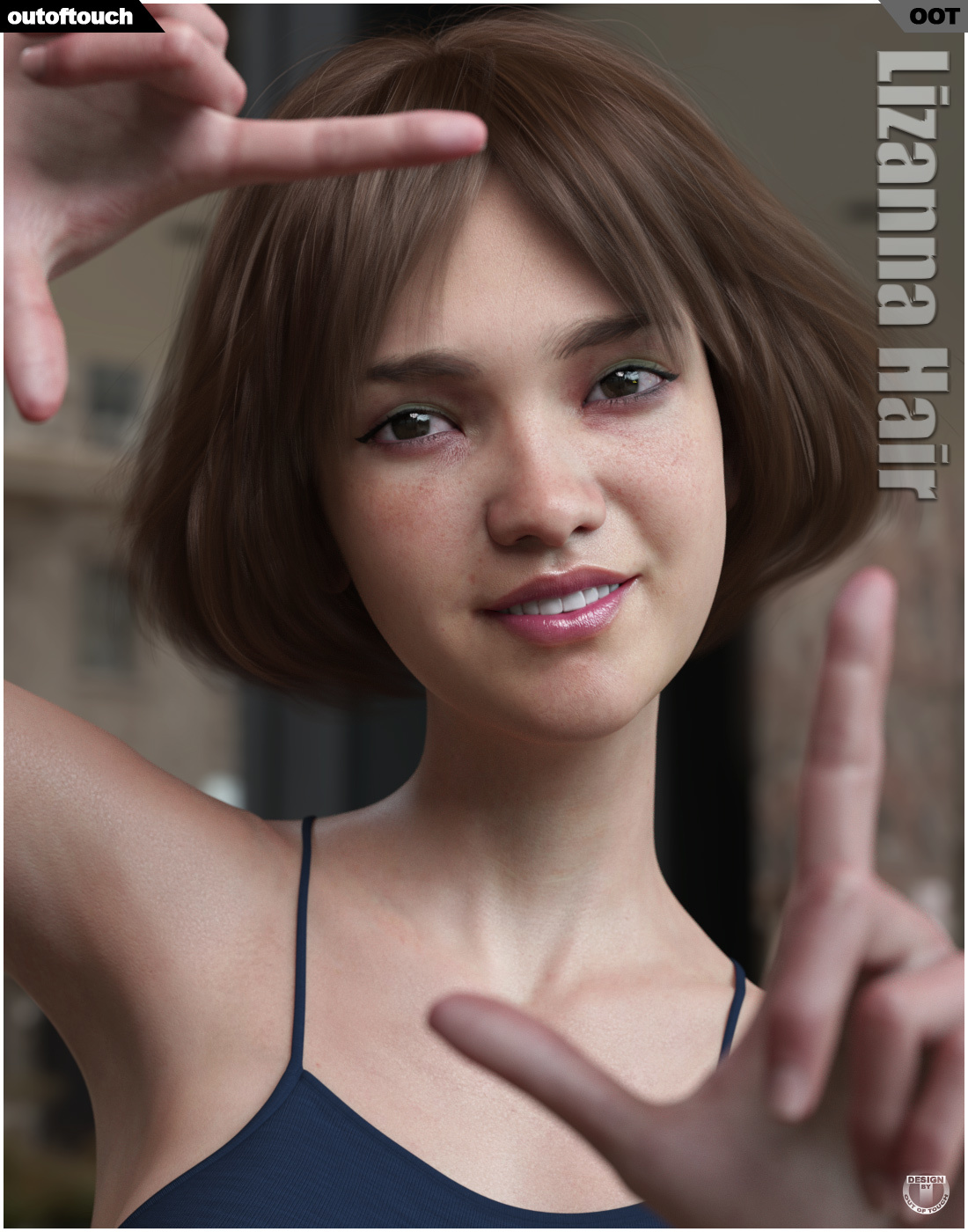 Lizanna Hair for Genesis 3 and 8 Females by N/A