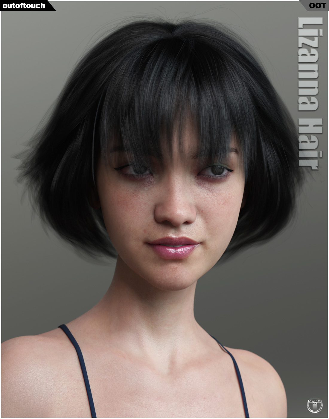 Lizanna Hair for Genesis 3 and 8 Females by N/A