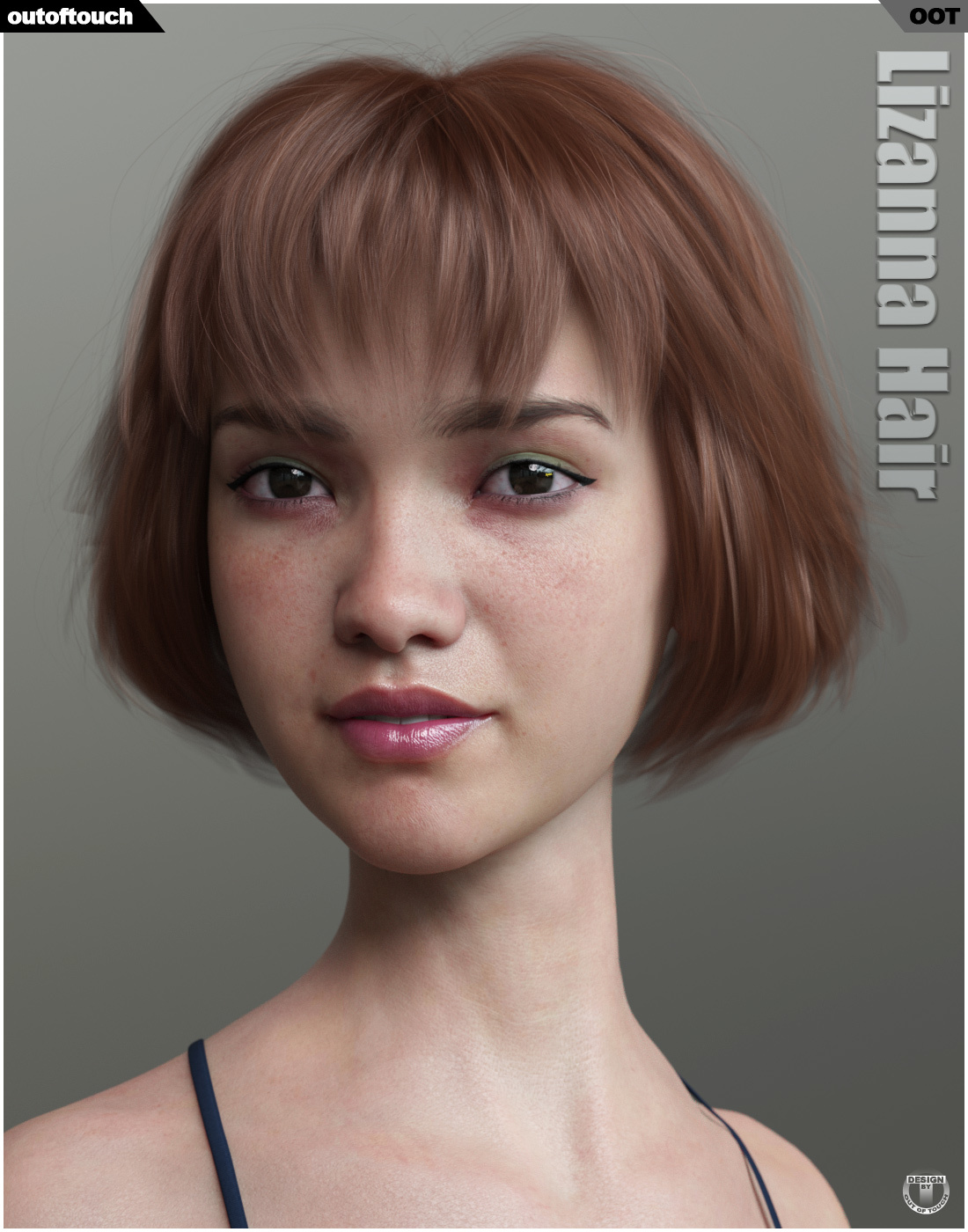 Lizanna Hair for Genesis 3 and 8 Females by N/A