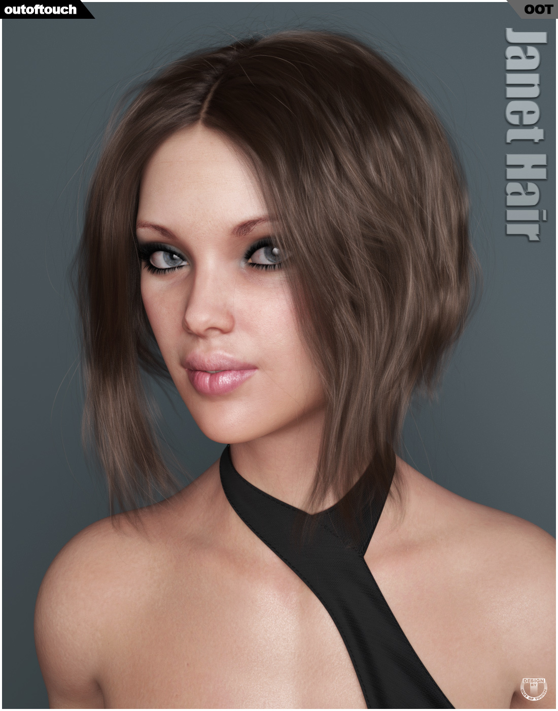 Janet Hair for Genesis 3 and 8 Females by N/A