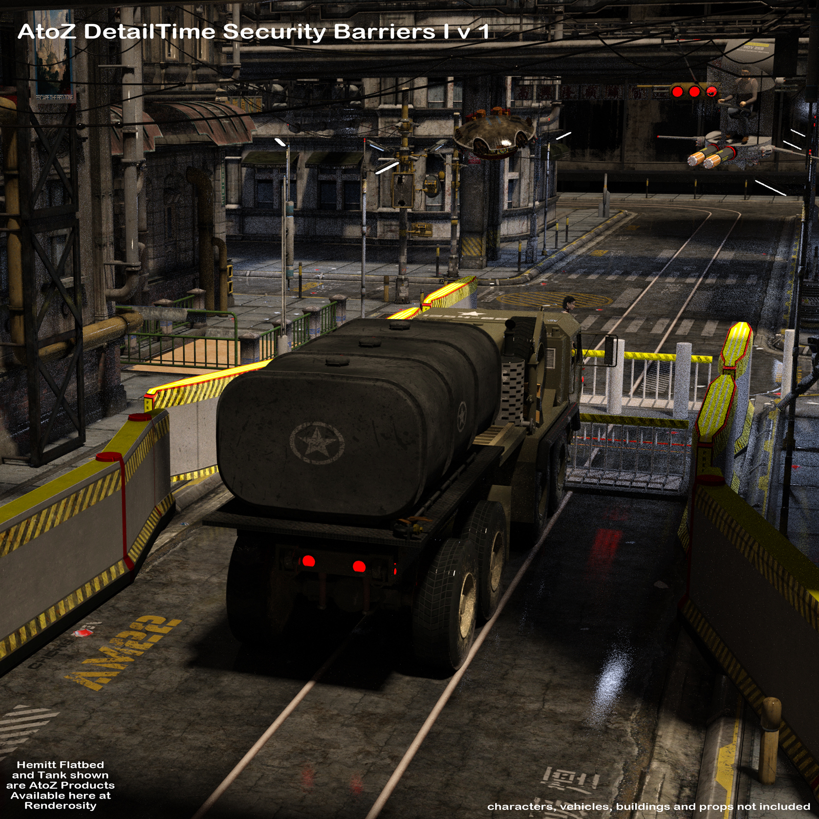 AtoZ DetailTime Roadway Security I v1 for Poser and DS by N/A