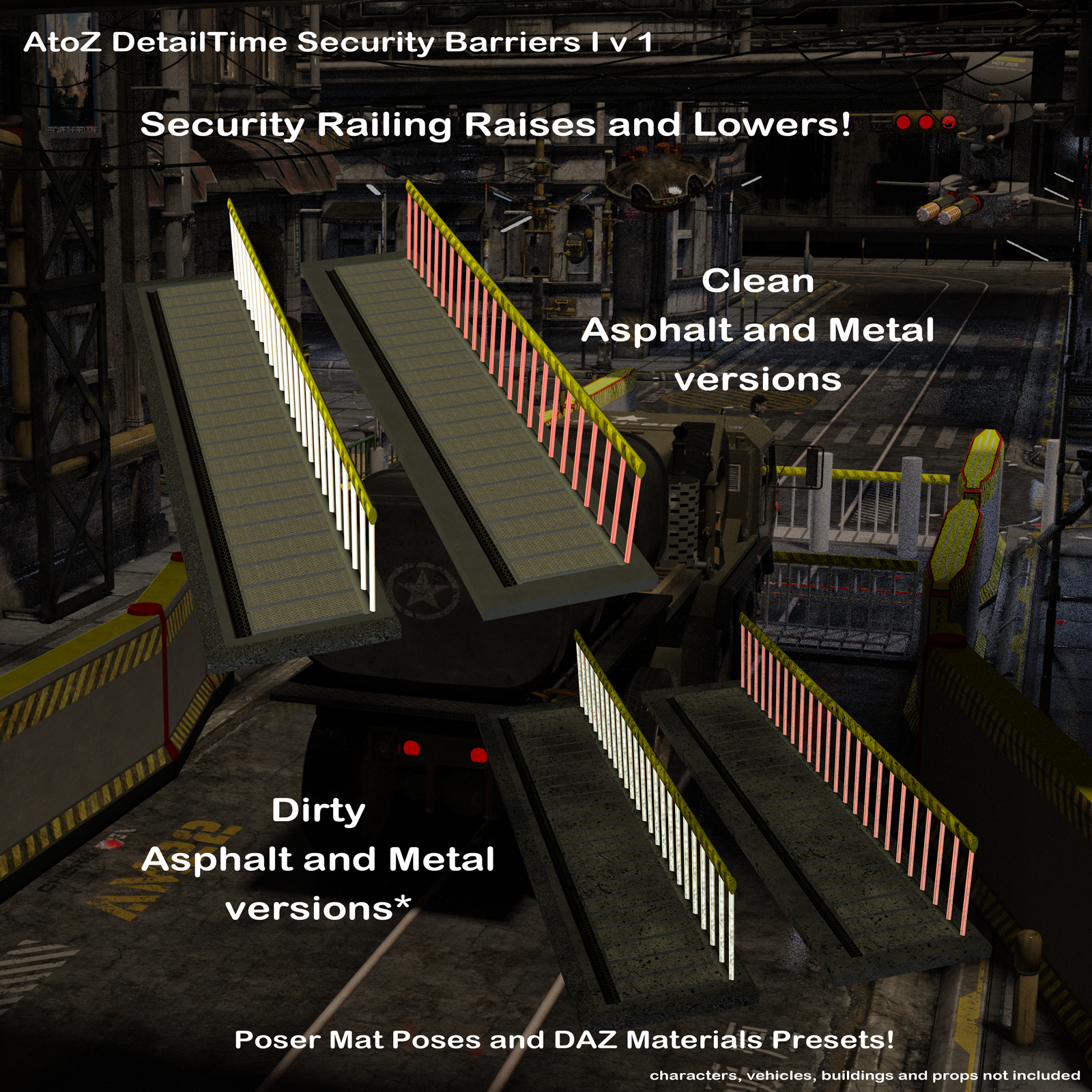 AtoZ DetailTime Roadway Security I v1 for Poser and DS by N/A