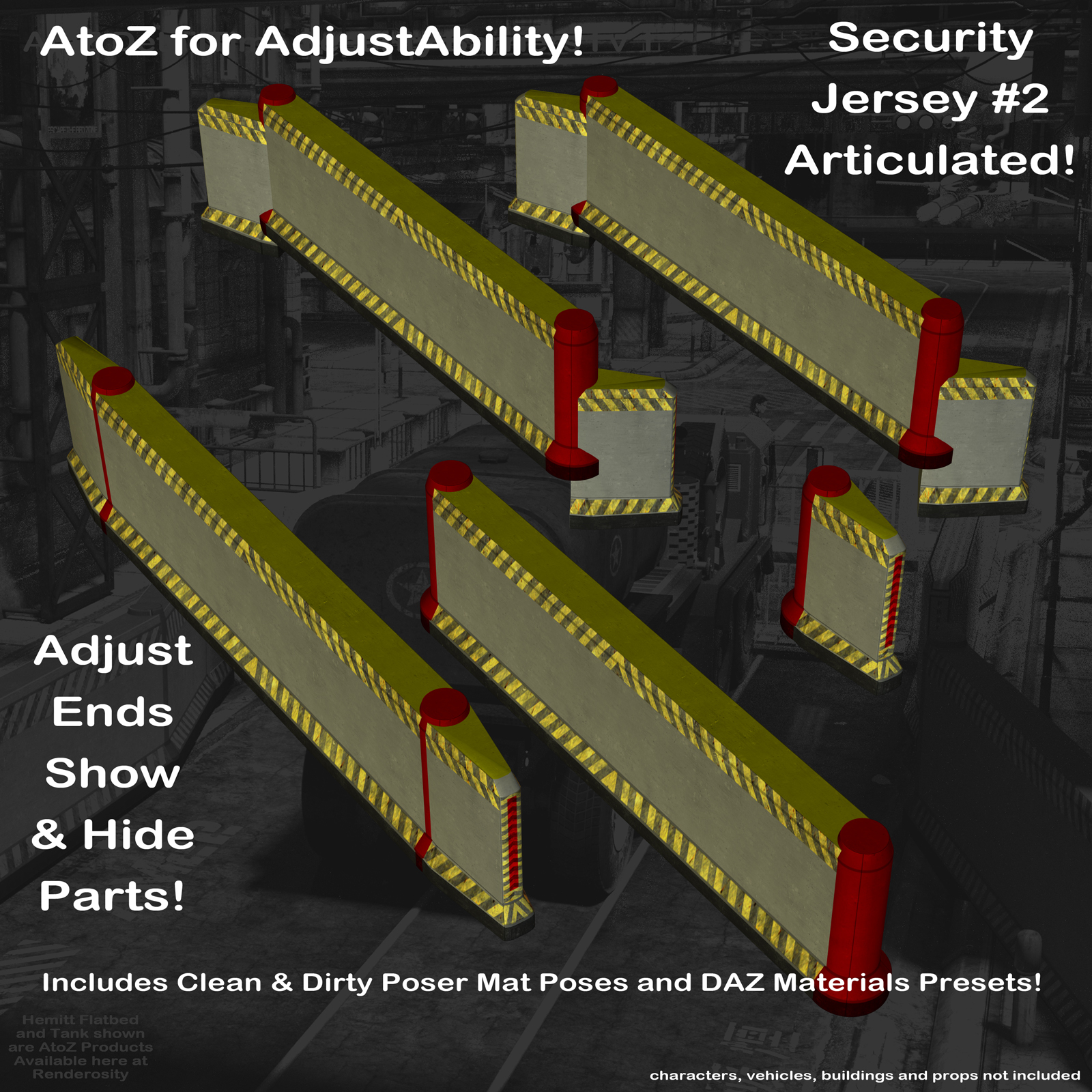 AtoZ DetailTime Roadway Security I v1 for Poser and DS by N/A