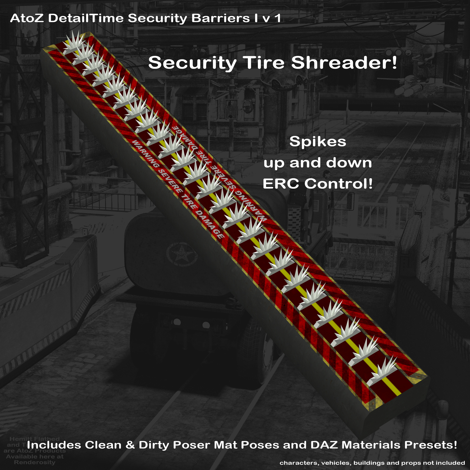 AtoZ DetailTime Roadway Security I v1 for Poser and DS by N/A