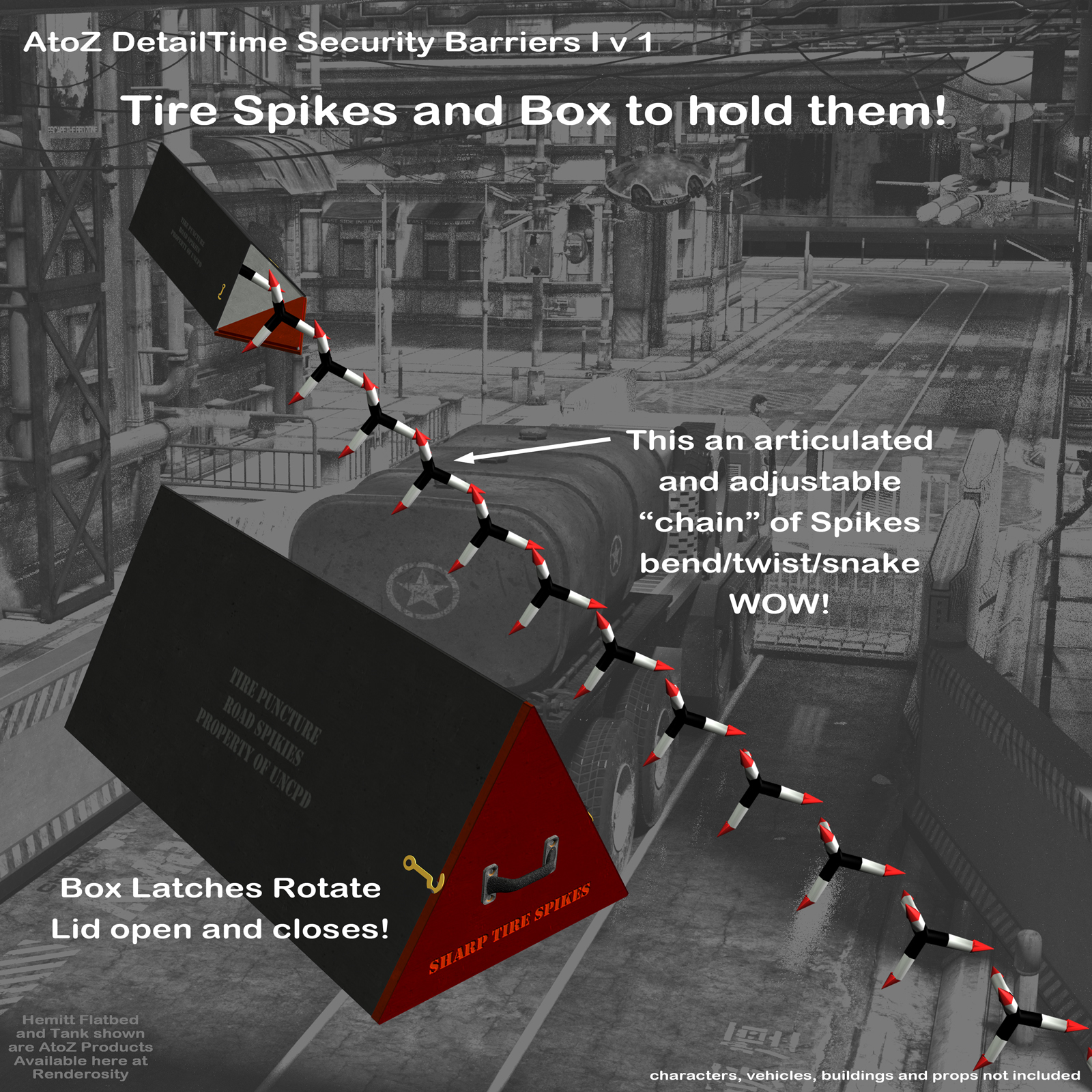 AtoZ DetailTime Roadway Security I v1 for Poser and DS by N/A