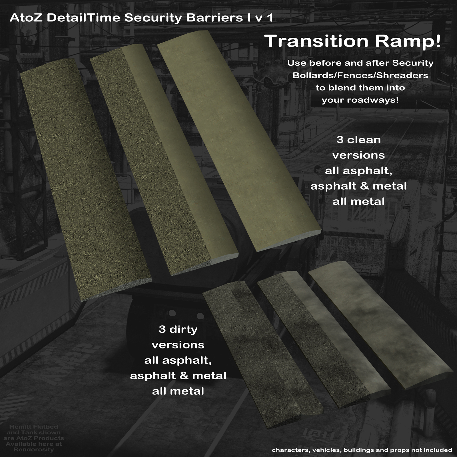 AtoZ DetailTime Roadway Security I v1 for Poser and DS by N/A