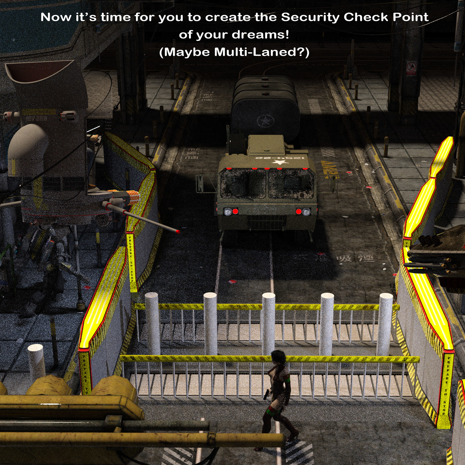 AtoZ DetailTime Roadway Security I v1 for Poser and DS by N/A