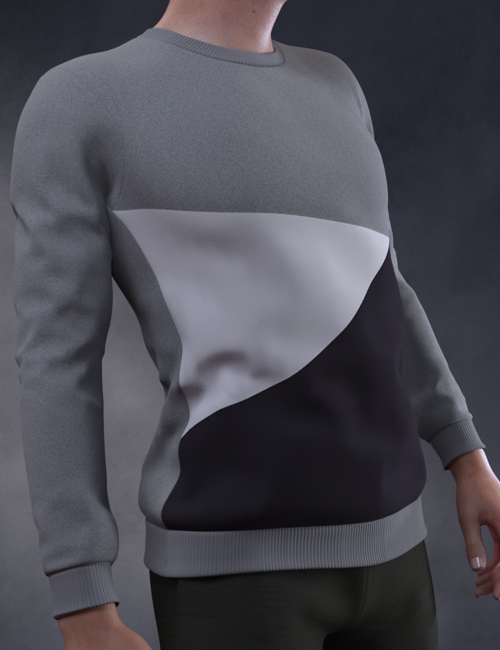 Sweatshirt Styles Add On for OOT Mega Wardrobe for Genesis 8 Males by N/A