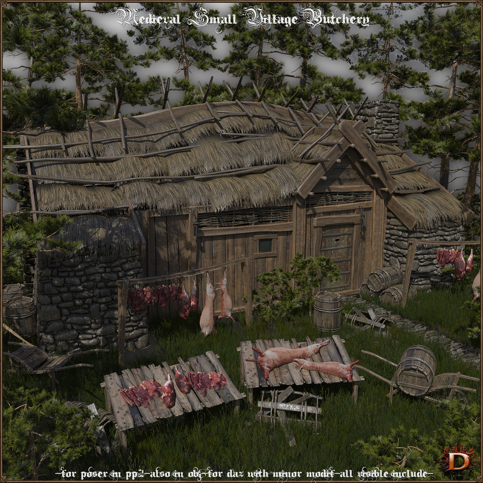 Medieval Small Village Butchery by N/A