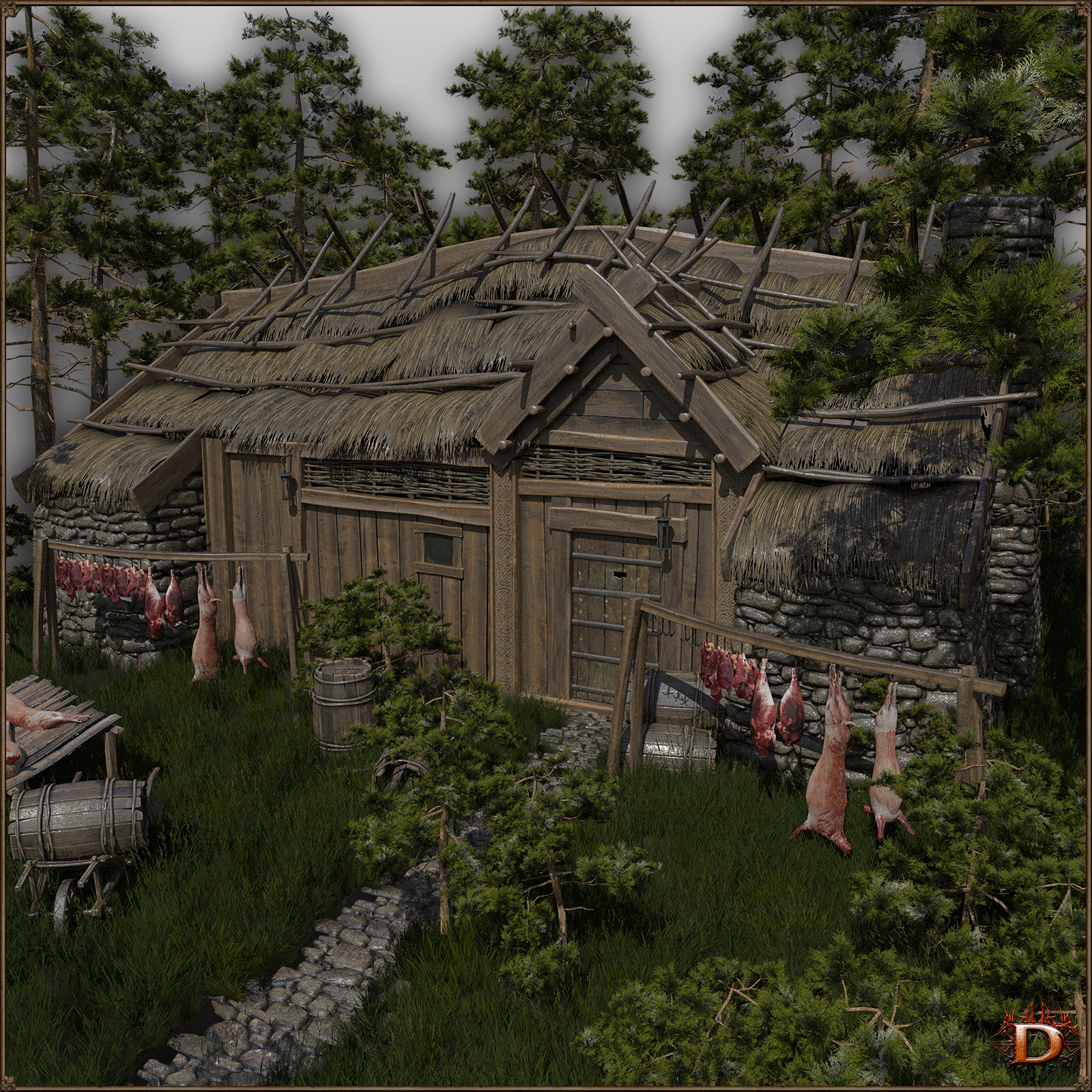 Medieval Small Village Butchery by N/A